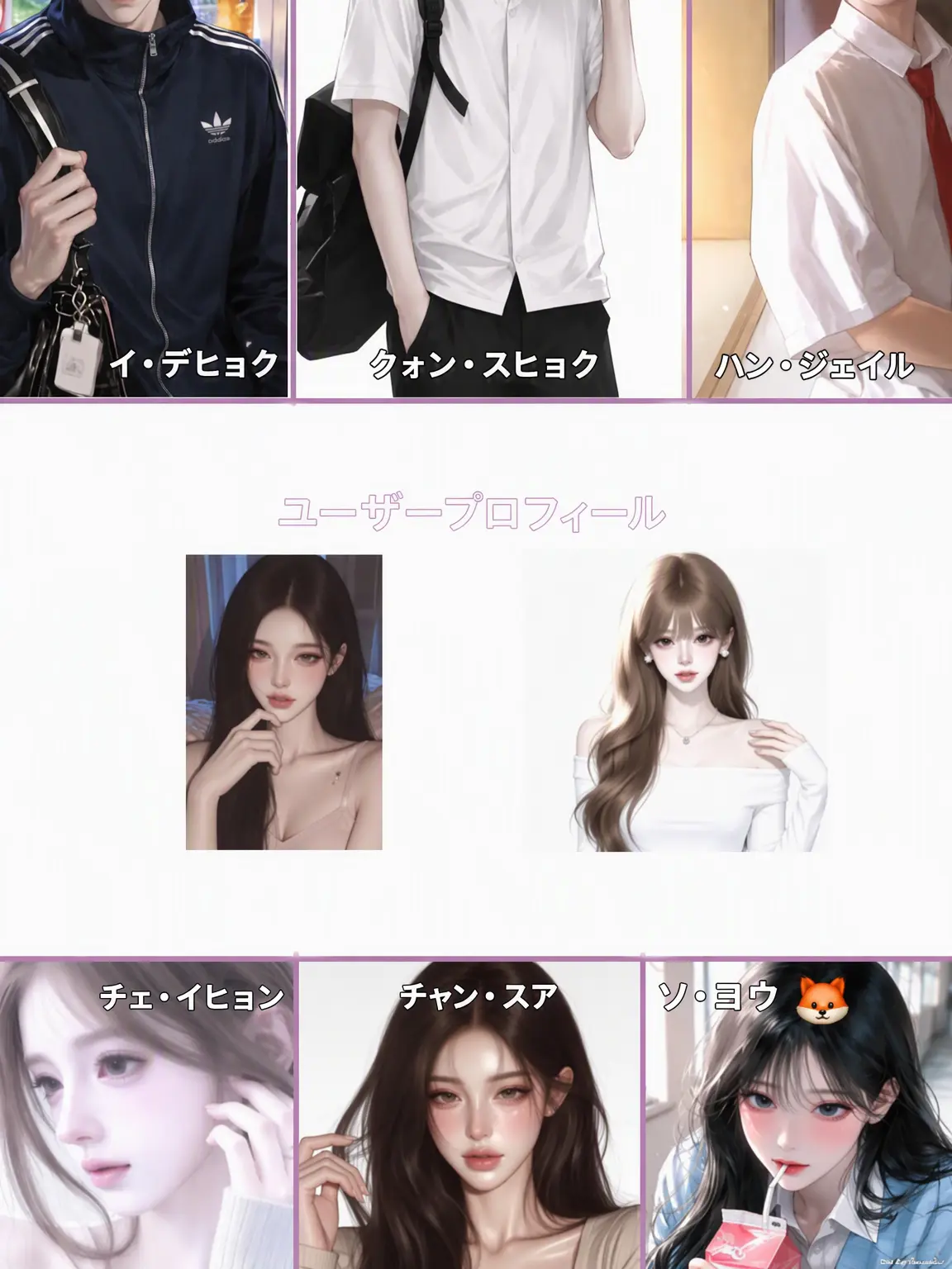 DecentGrill9857의 一軍男女グループ (カップル修学旅行 ver.)