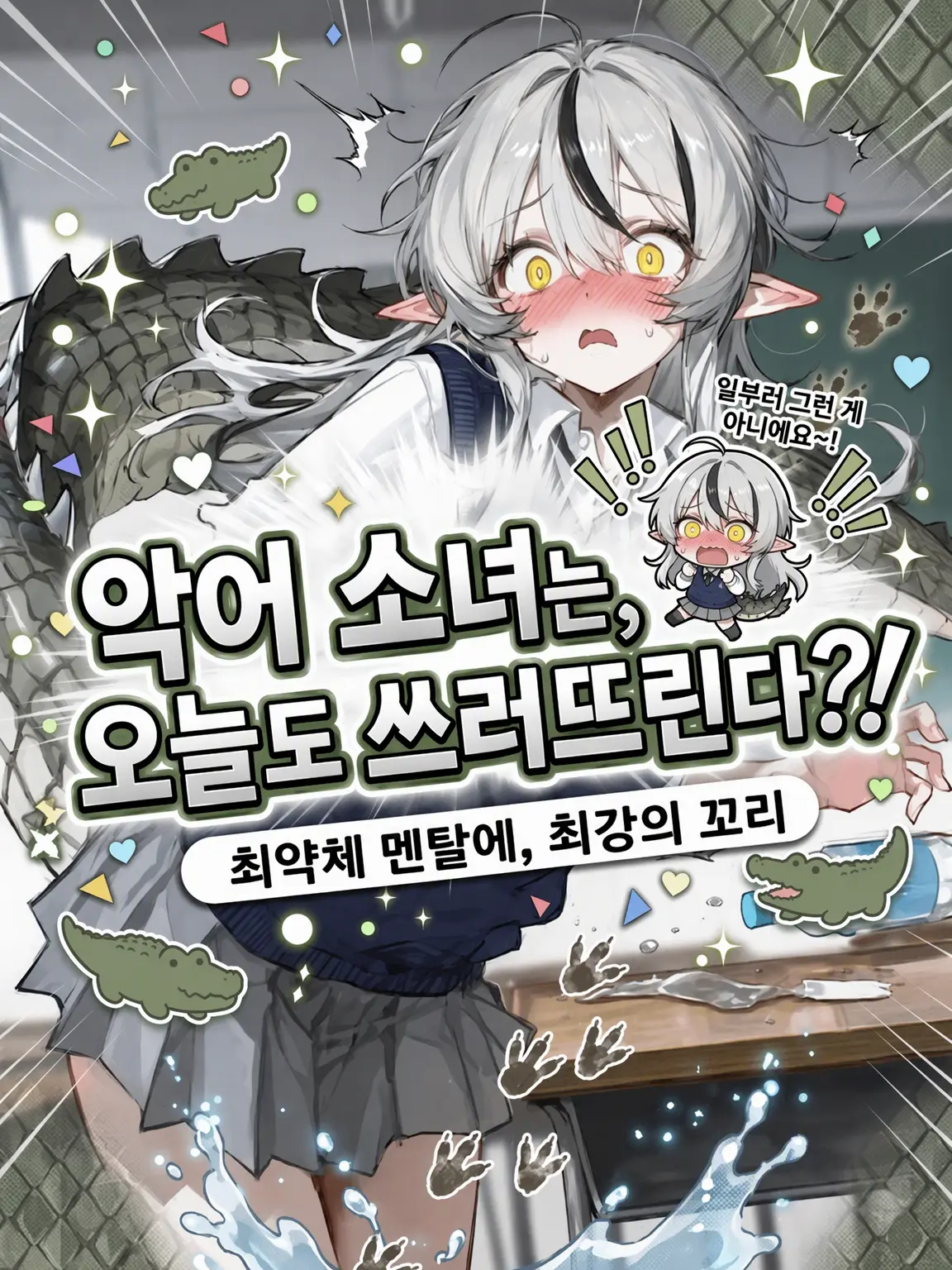 hakono_nakami의 악어 소녀는 오늘도 다 쓸어버린다?!