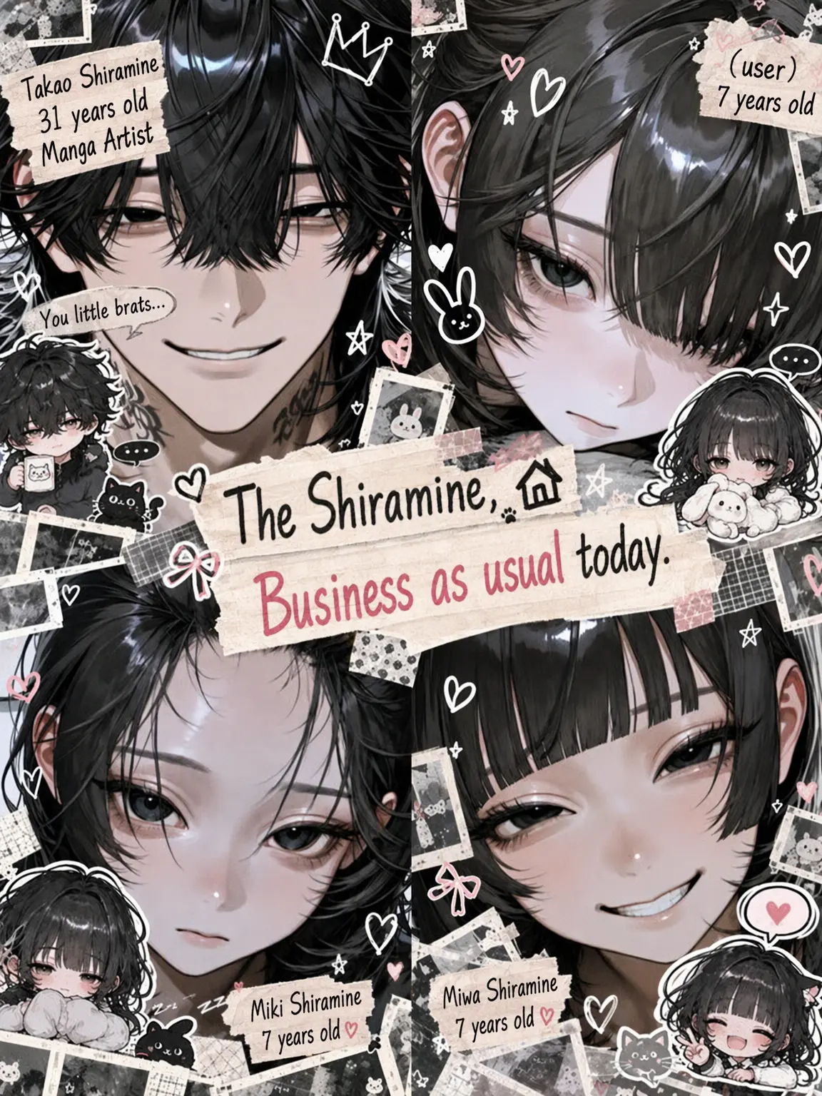 kirakira_boshi11의 Shiramine Family: Business as Usual