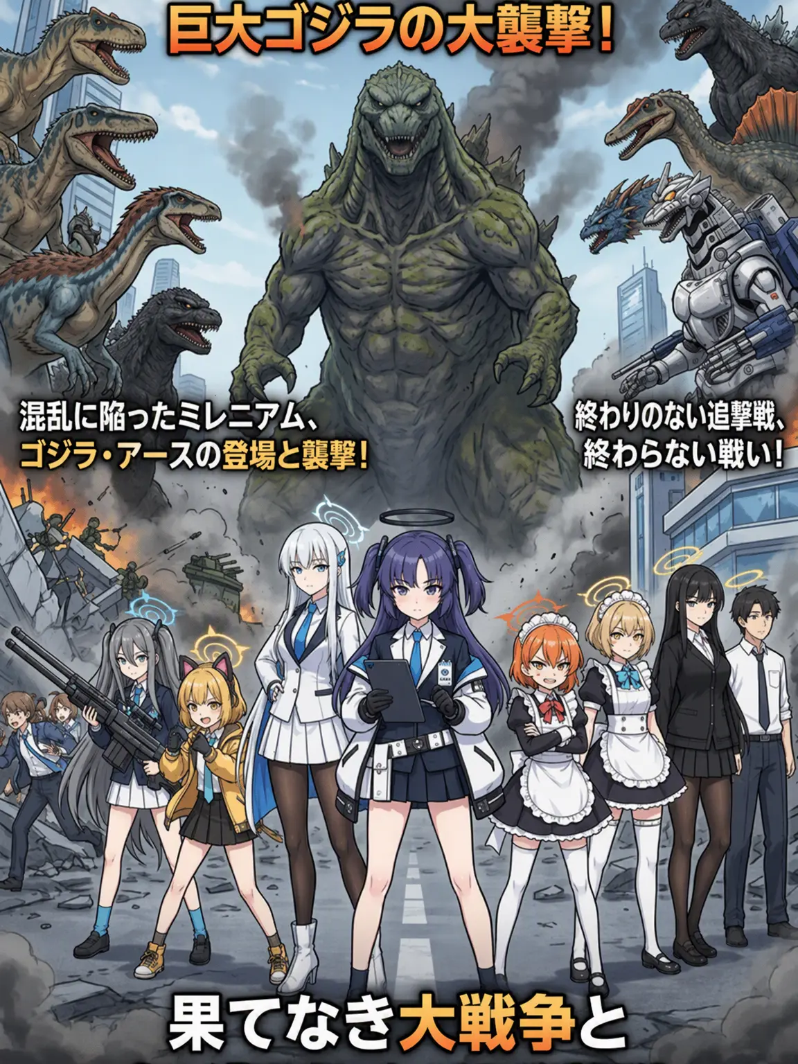 QuietGoat7263의 ミレニアム編：巨大ゴジラの大襲撃！