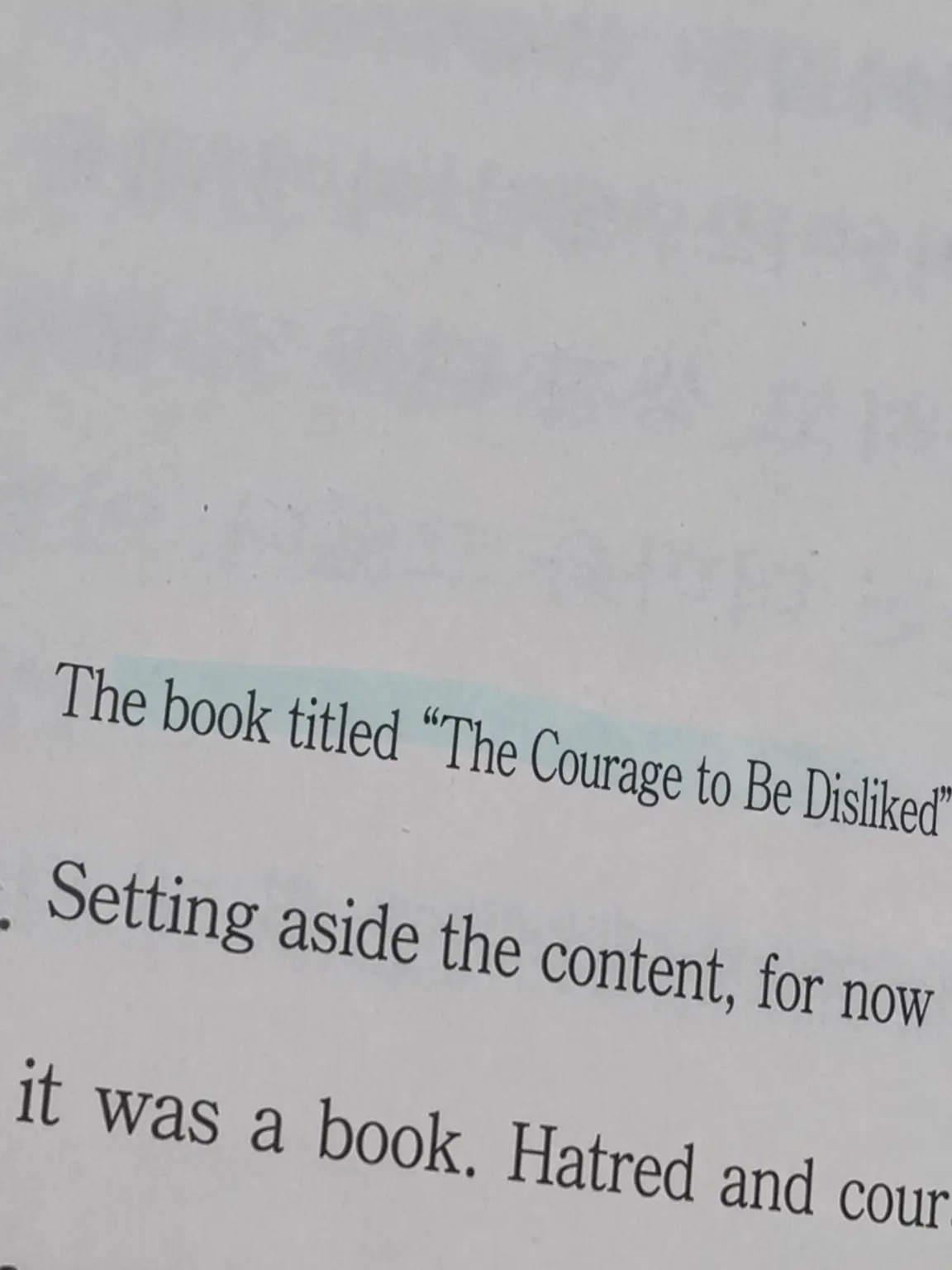 MItte_Chocolate의 Courage to be Disliked - 💐☁️