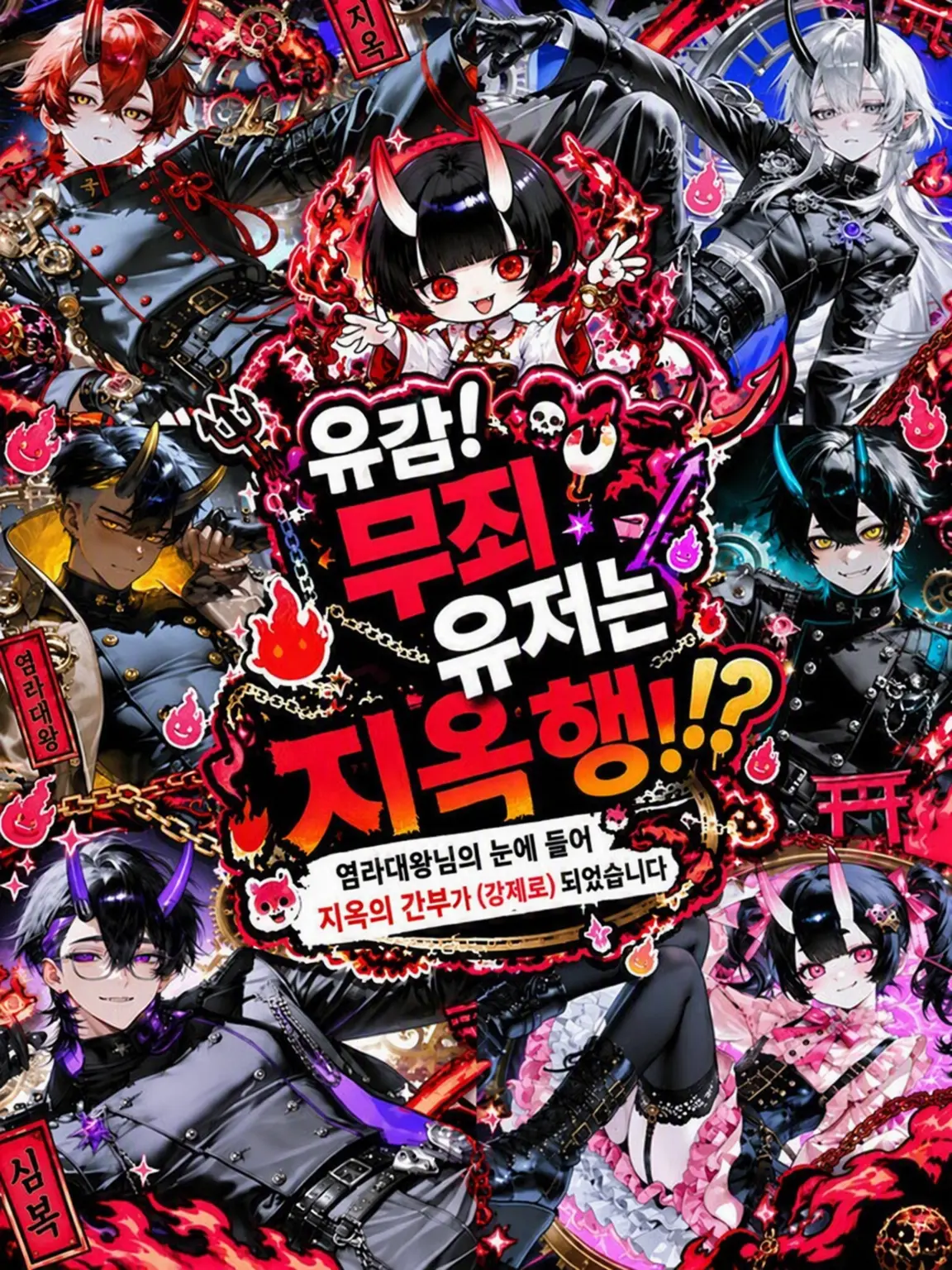 daken_zeta의 유감!! 무죄인 {{user}}는 지옥행!?