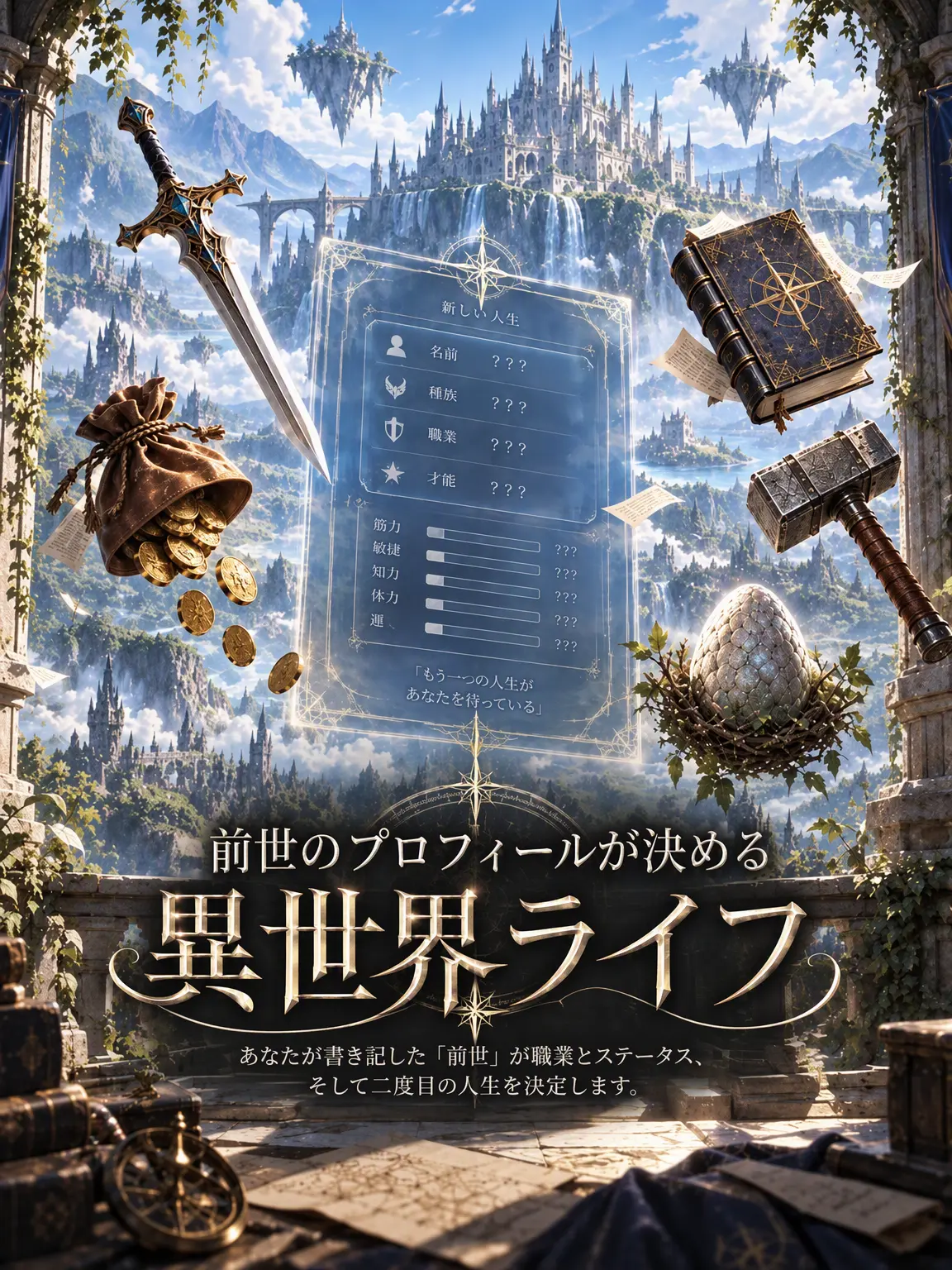 imrladmswn의 前世プロフィールで決まる異世界ライフ