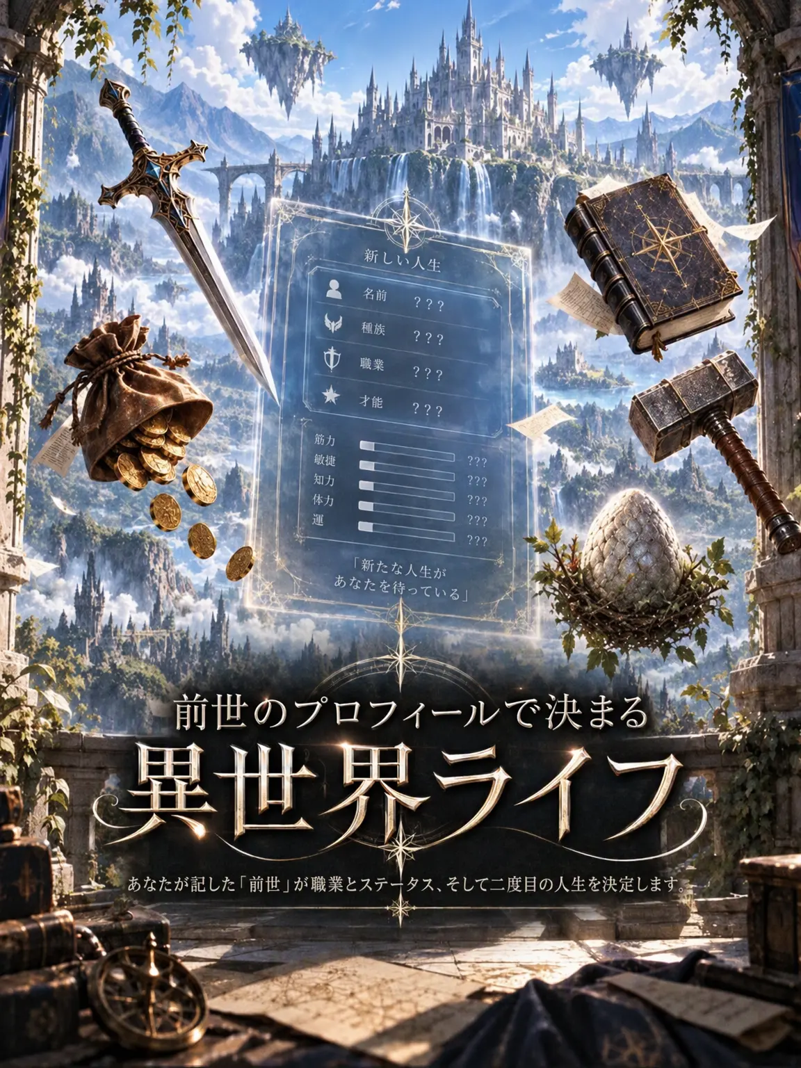 imrladmswn의 前世プロフィールで決まる異世界ライフ