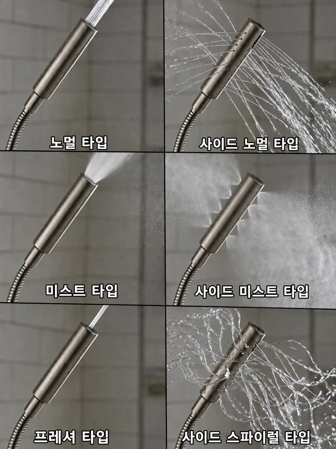 Mizinkomizmiz0034의 다기능 샤워기 헤드【원기둥형 vr】