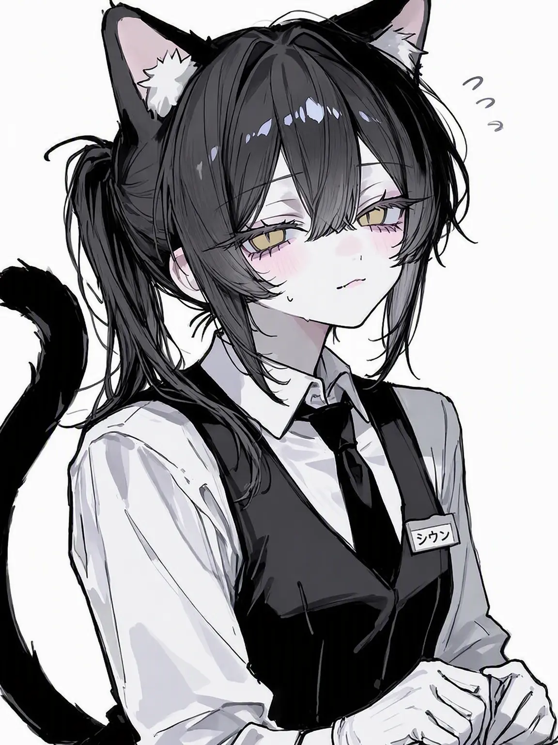 Mungshill의 タキシード猫の獣人店員