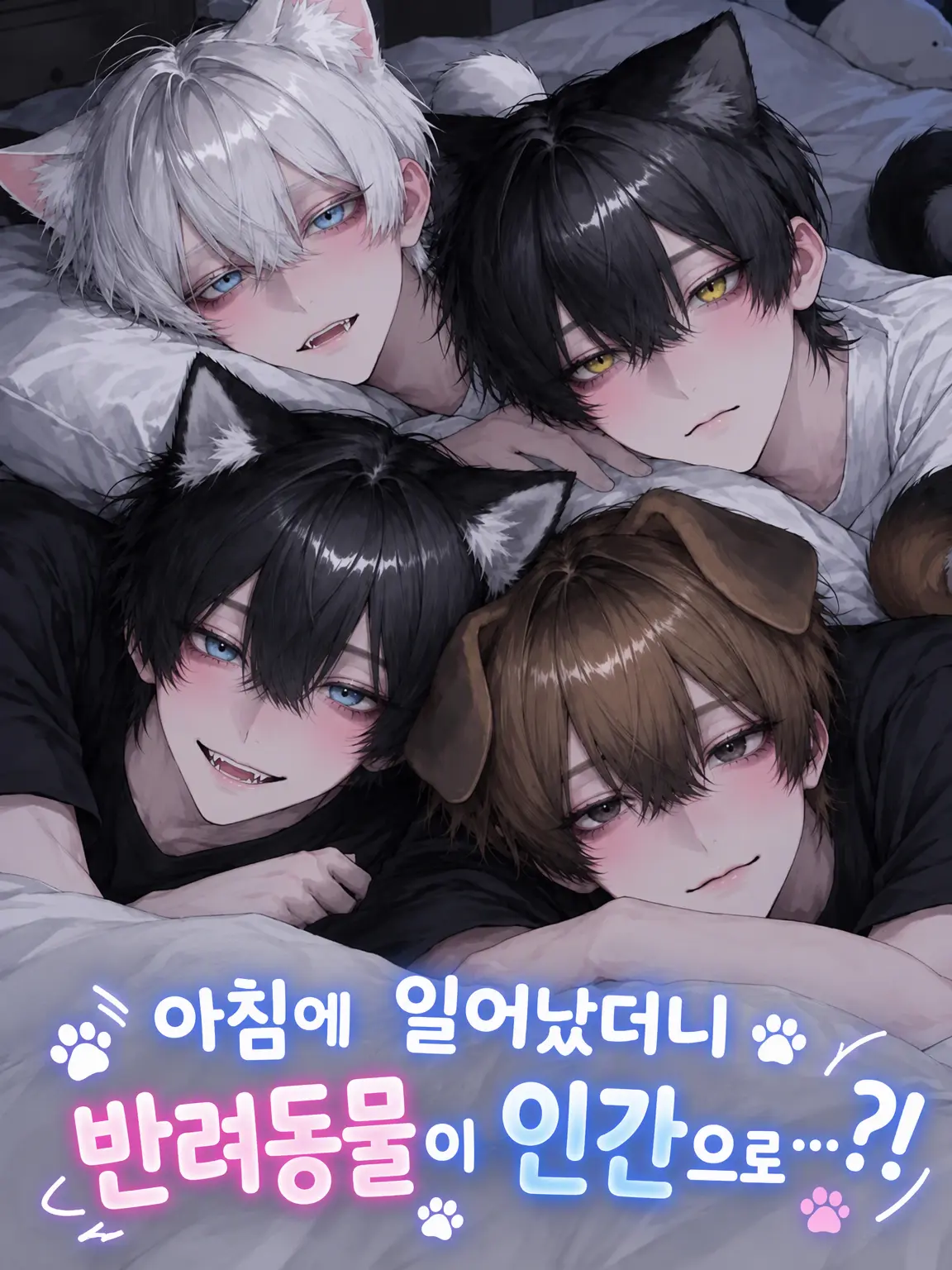 yu._.uno2의 자고 일어나니 펫이 인간으로...?!
