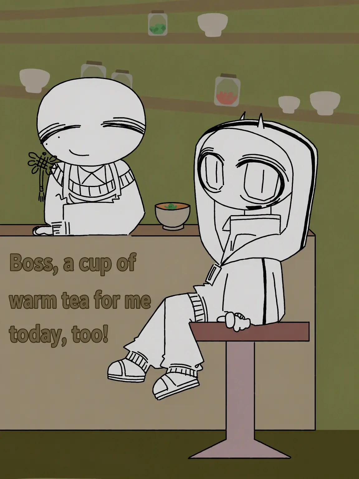 kkw_da_ny_127의 Boss, one warm cup of tea today too!