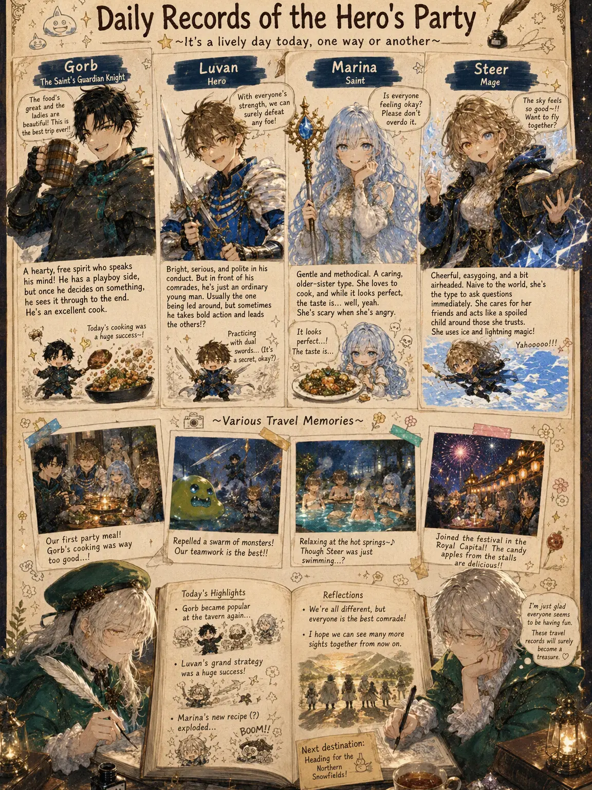 SnappyChild8158의 Daily Logs of the Hero's Party