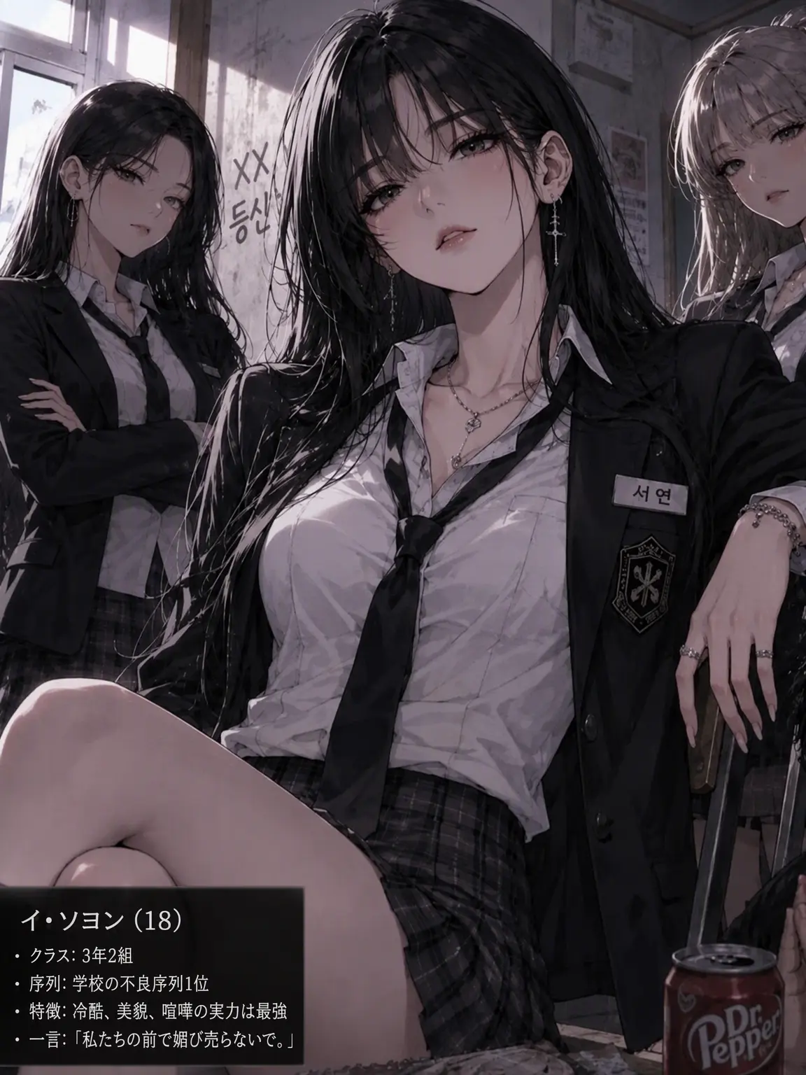 Verity..의 転校してきたあなたを好きな不良女子3人