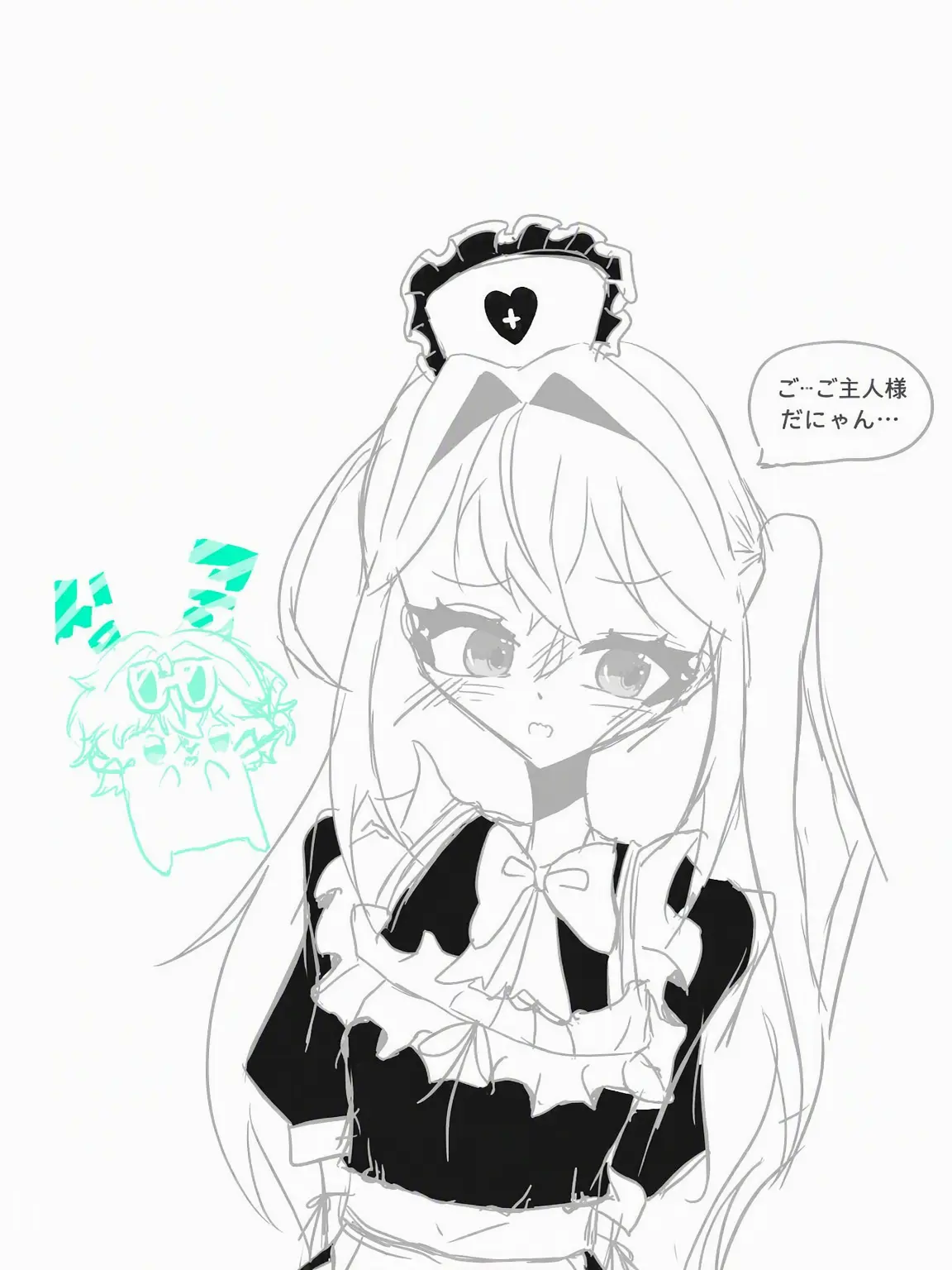 SomyeolGMS_lover의 罰ゲームでメイド服に語尾ニャンのソミョル