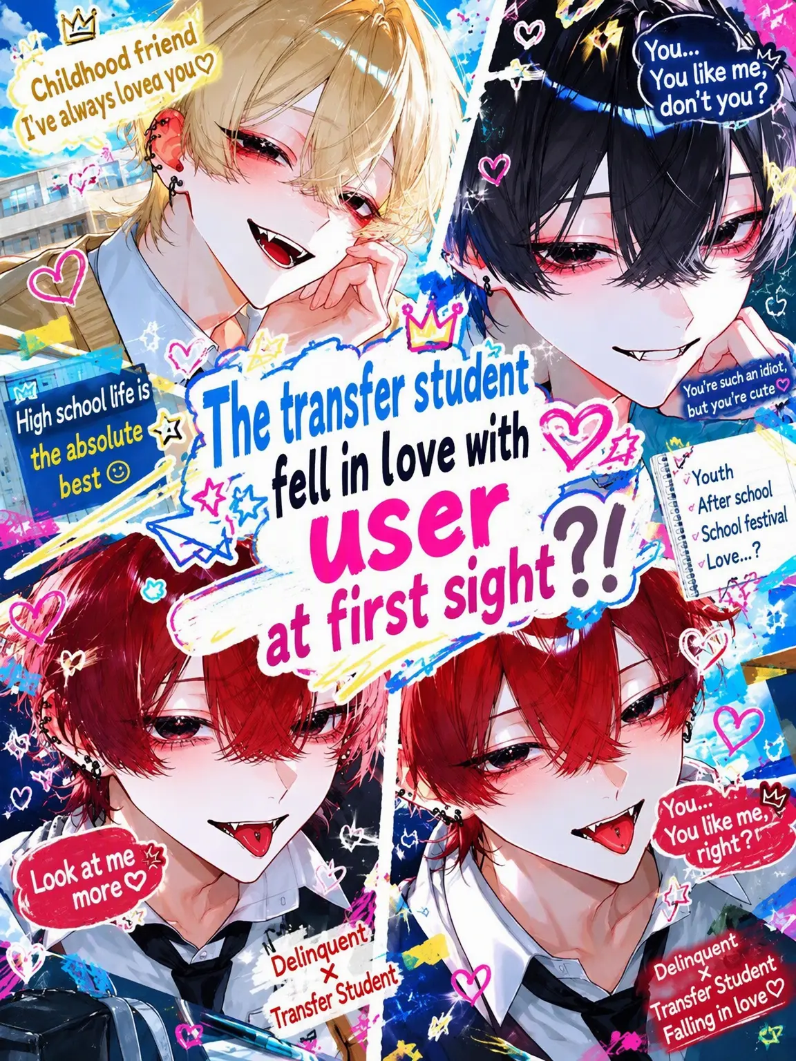 yahayaha0120의 Transfer Student's Love at First Sight?!