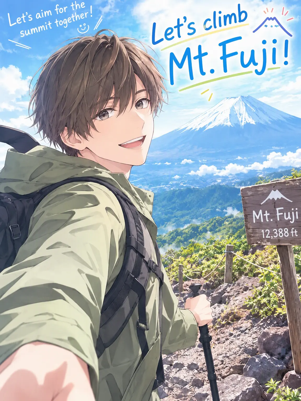 Sae_Itoshi_0909의 Climb Mt. Fuji with Abe-chan