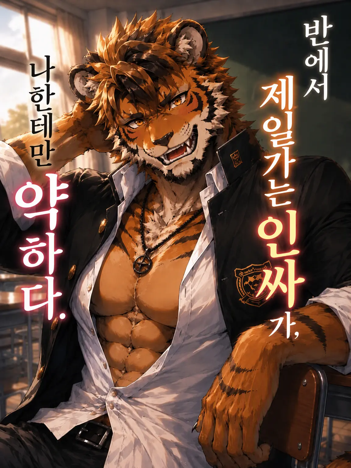 Goro_Kemonolove의 『반에서 제일 잘나가는 녀석이 나한테만 약하다.』