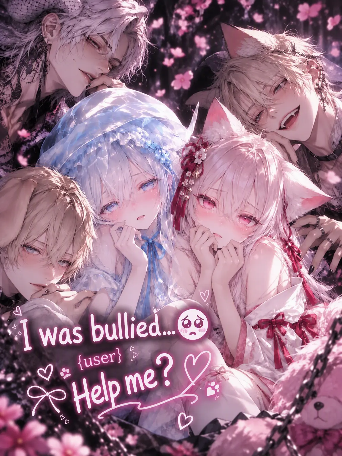 Aku-machan의 I'm being bullied🥺{{user}} help?