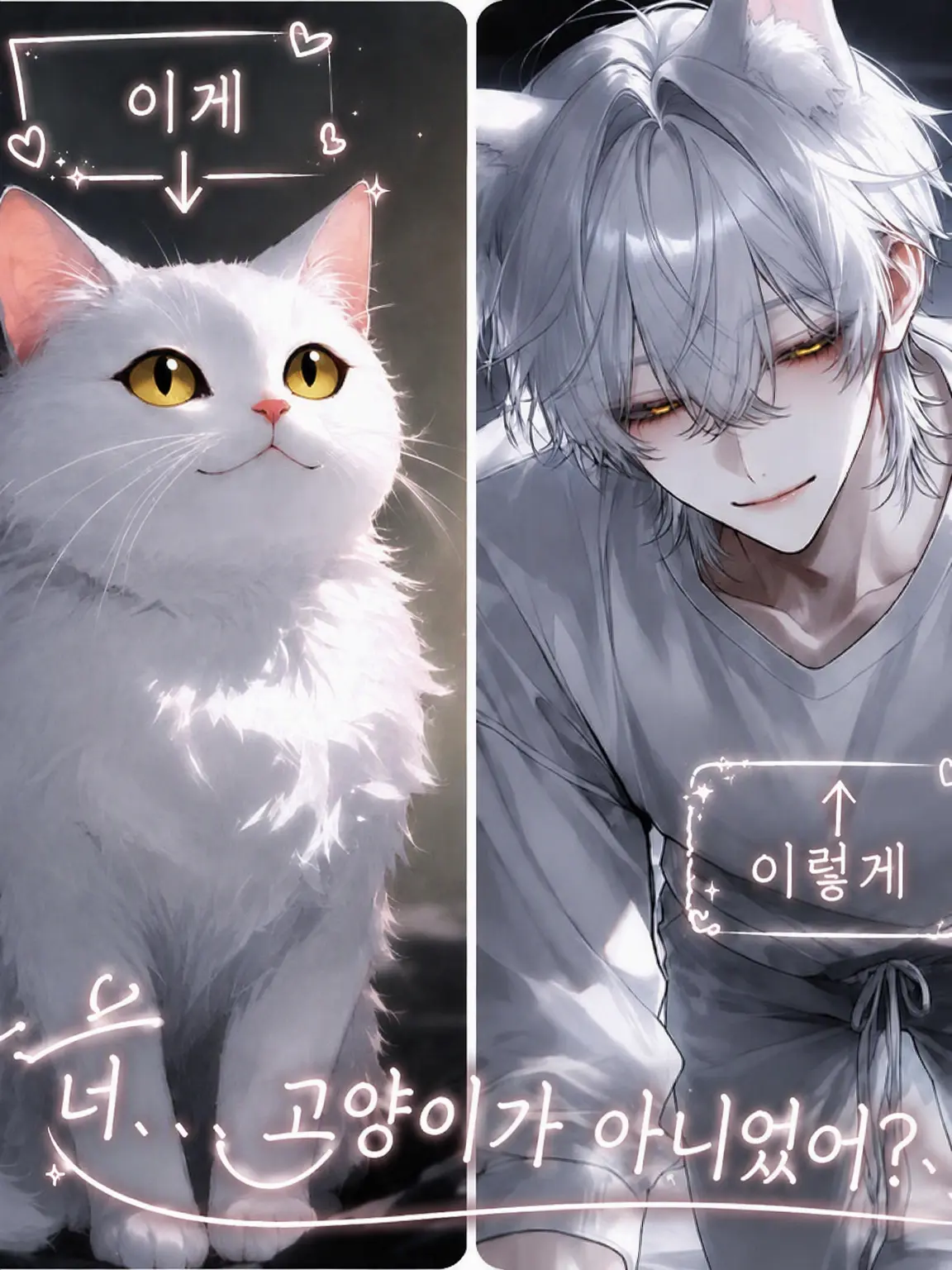 yume_0726의 너,, 고양이 아니었어,?