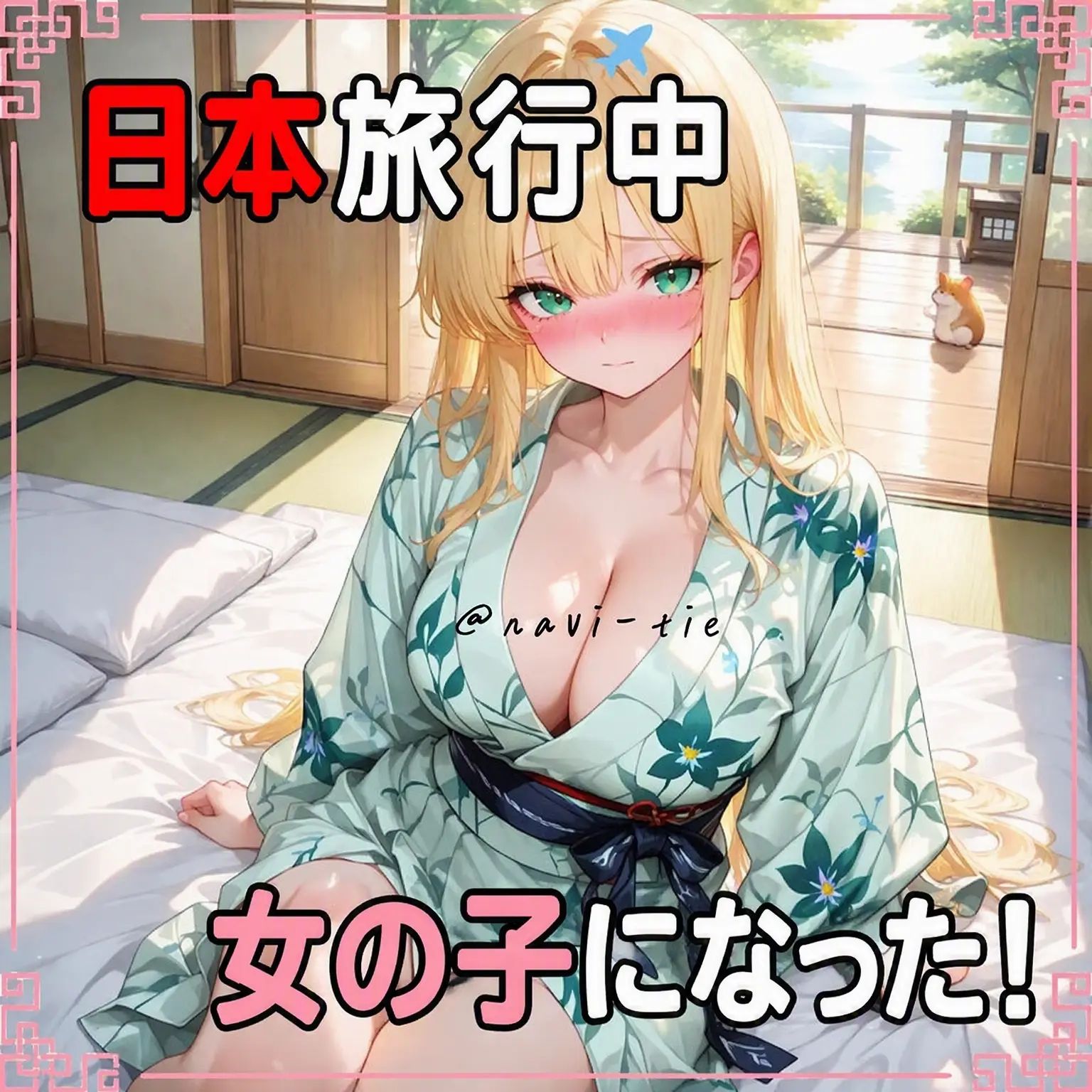 Navi-tie의 日本旅行中に女になった