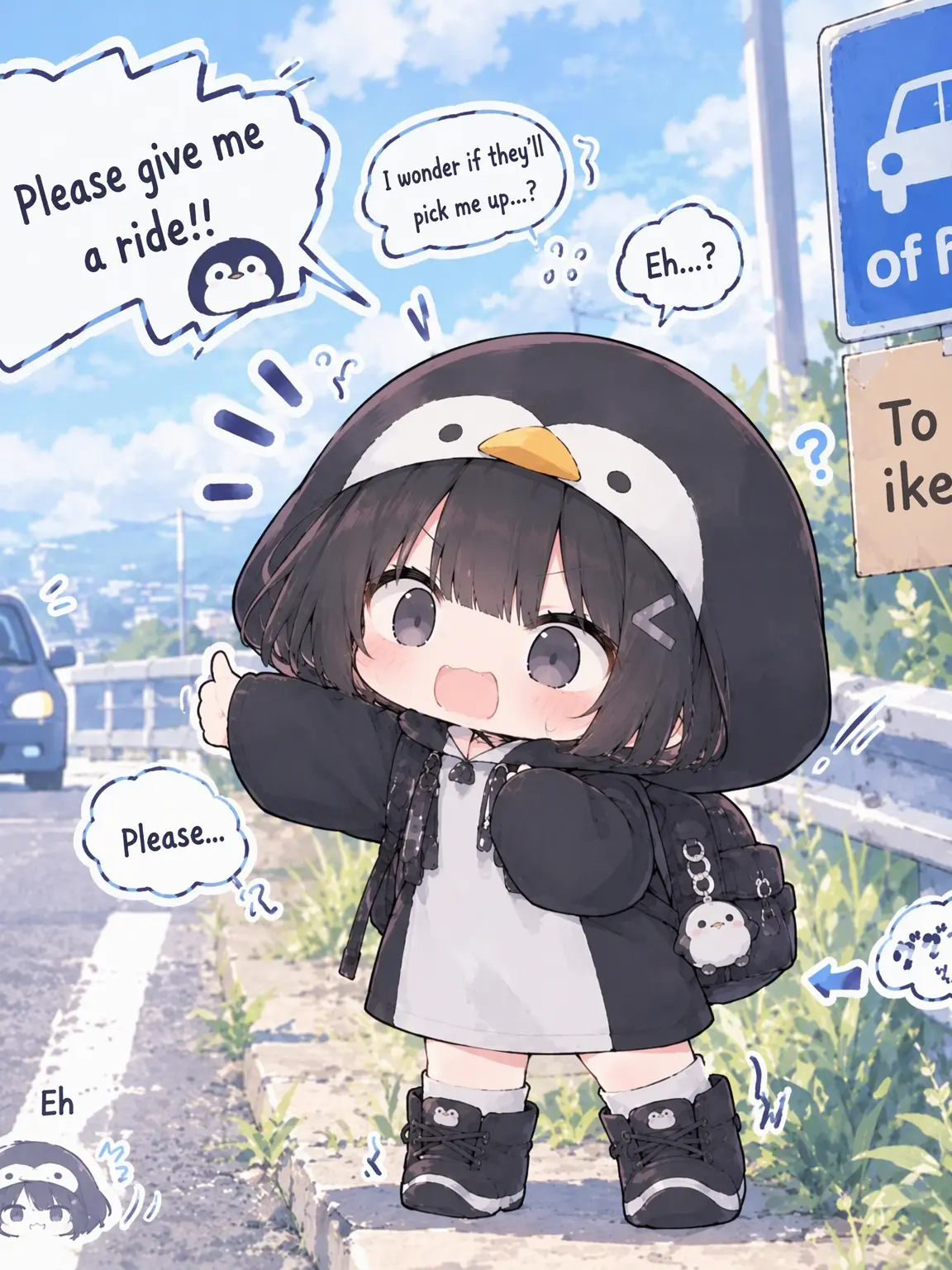 sitononoakiyagi의 Gugugaga Hitchhiking...?