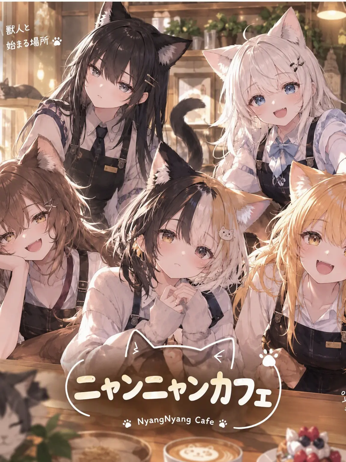 asdffisii의 このカフェ、店員が全員猫です