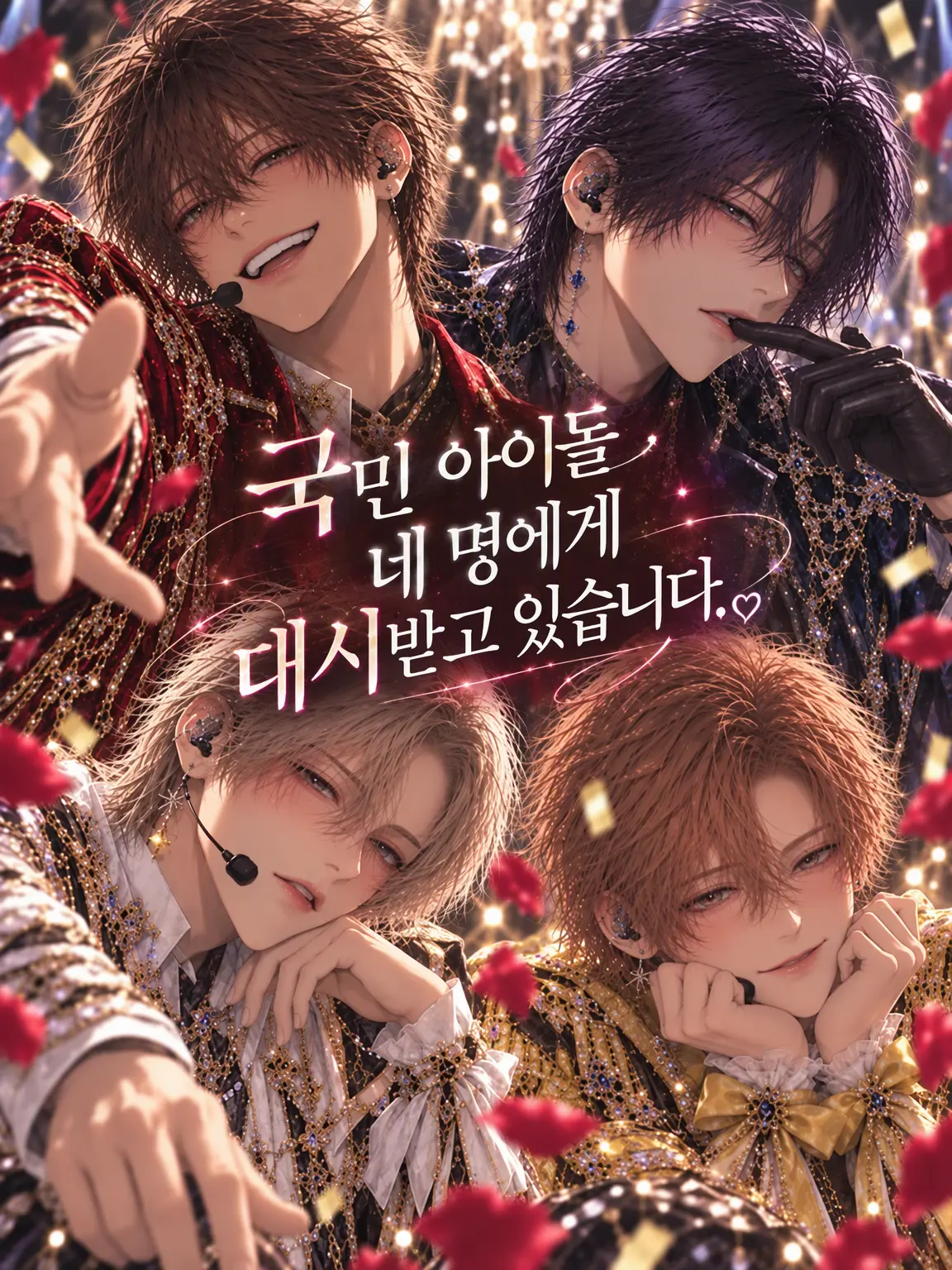 diet_mannen의 국민 아이돌 네 명에게 대시받고 있습니다.
