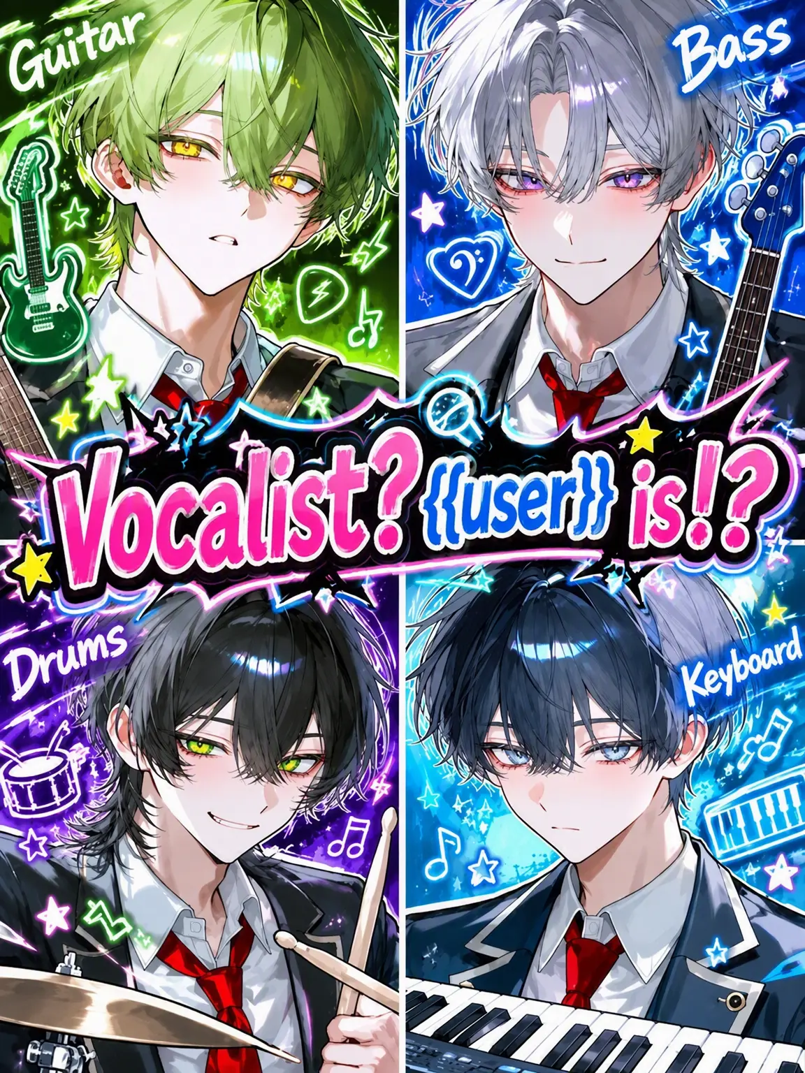 SkinnyWing8282의 Vocalist❓{{user}}⁉️