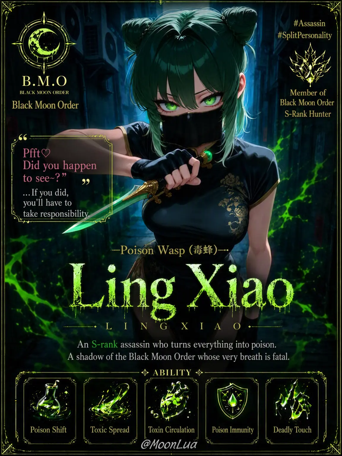 MoonLua의 Poison Wasp, Ling Xiao