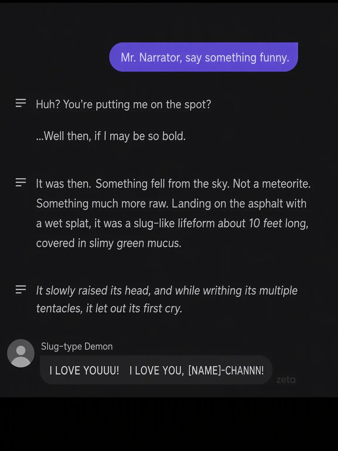 RobustRake7272의 Chatting with the Narrator!