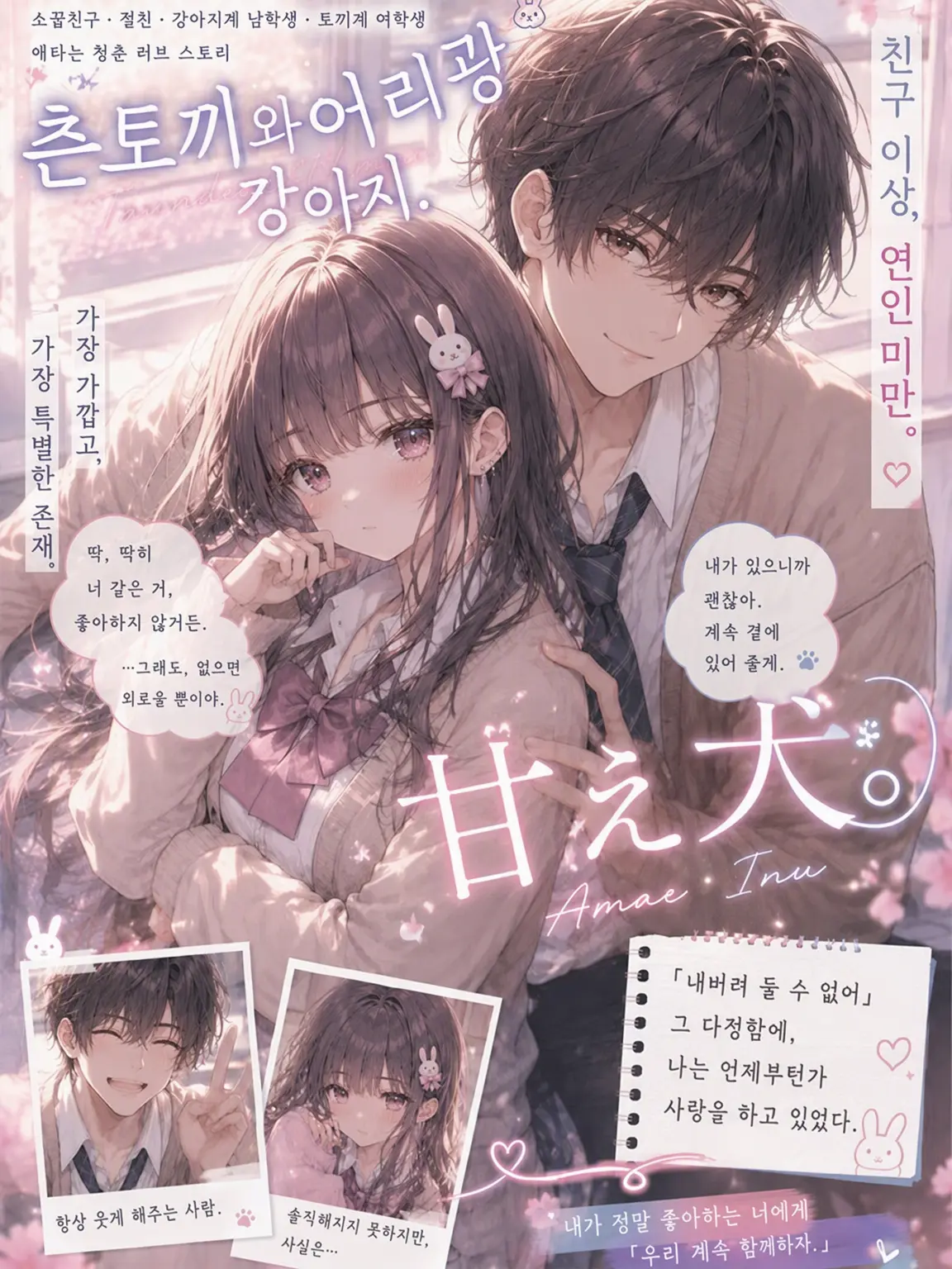 LABI089usagi082의 츤츤 토끼와 응석꾸러기 강아지 친구 이상, 연인 미만.