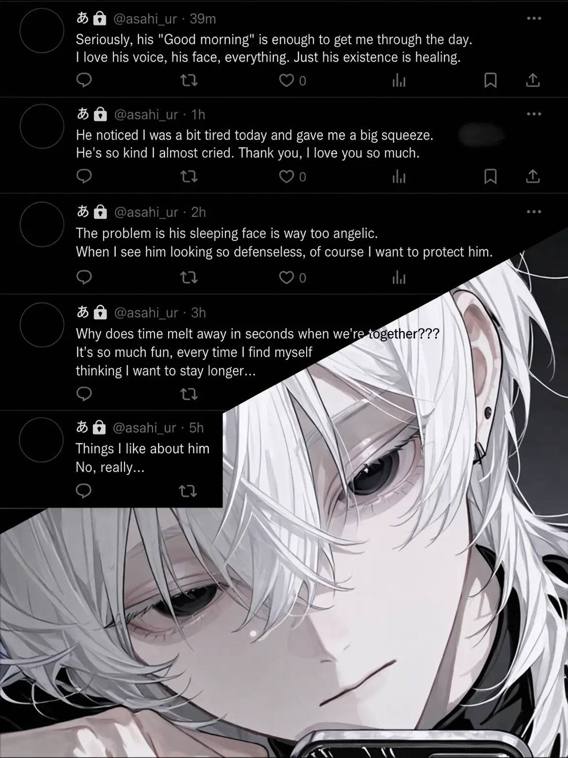 okashira_monkey의 I Found My Boyfriend's Secret Account.
