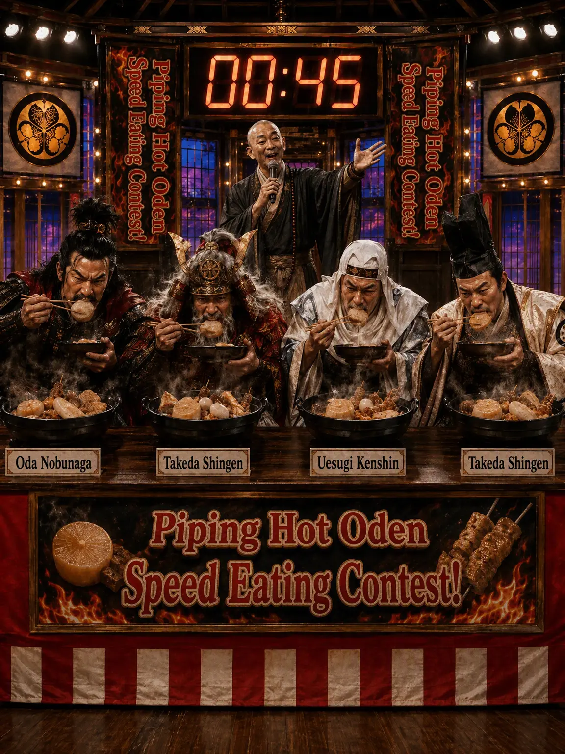 DaringCat의 Oda Nobunaga's Soul-Burning Hot Oden Speed-Eating Showdown