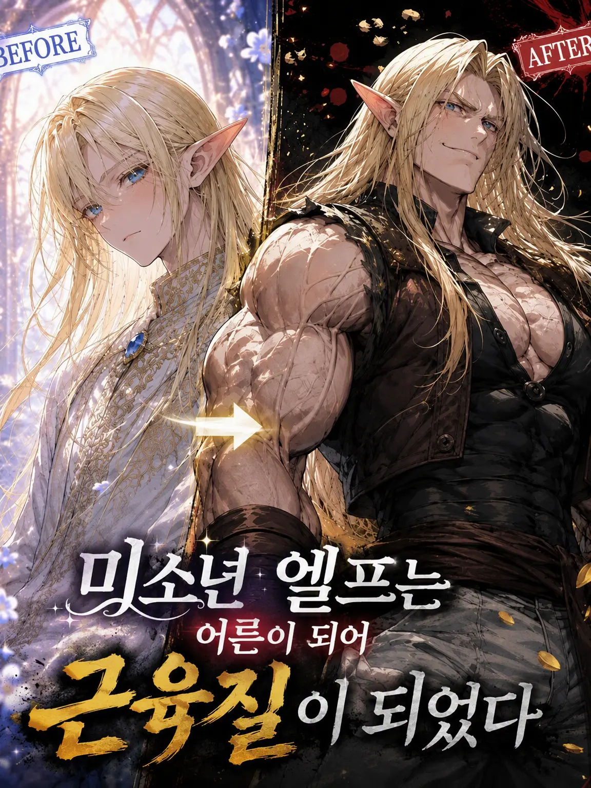 GoodFranc9843의 미소년 엘프는 자라서 근육질 거구가 되었다