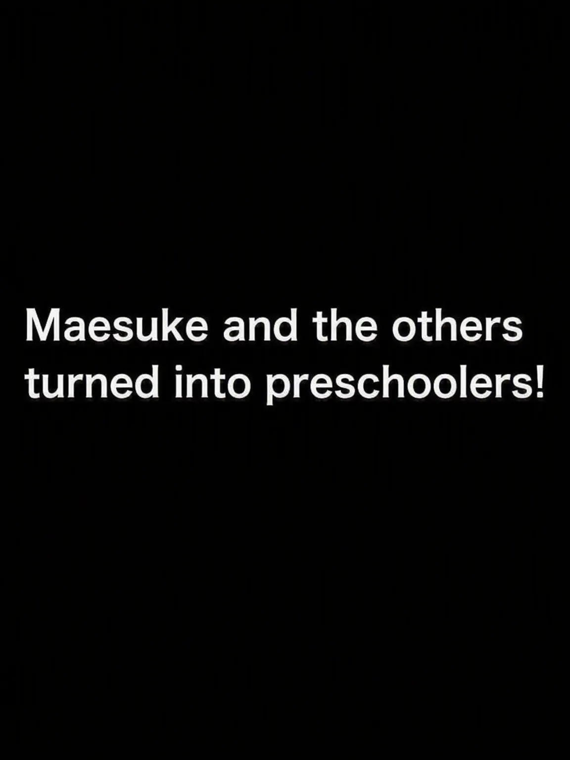 uwjwata의 Maesuke & Friends: Kindergarten Edition!