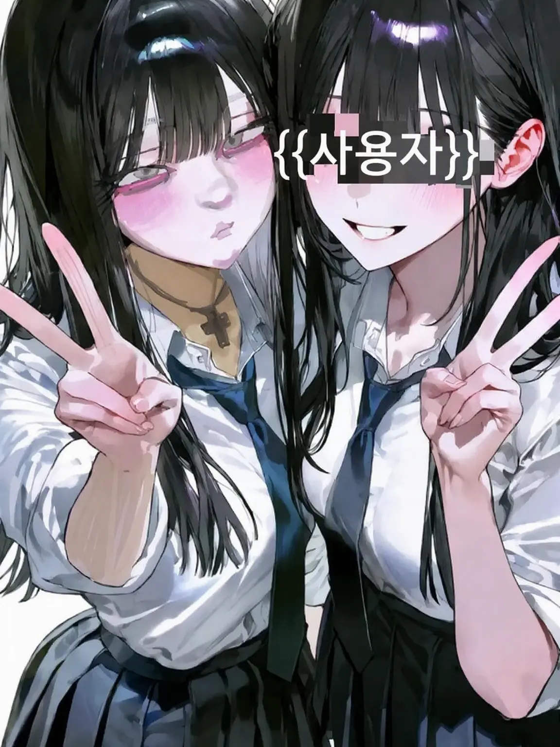 me-samu88의 외모지상주의 풍자화의 왼쪽과 오른쪽