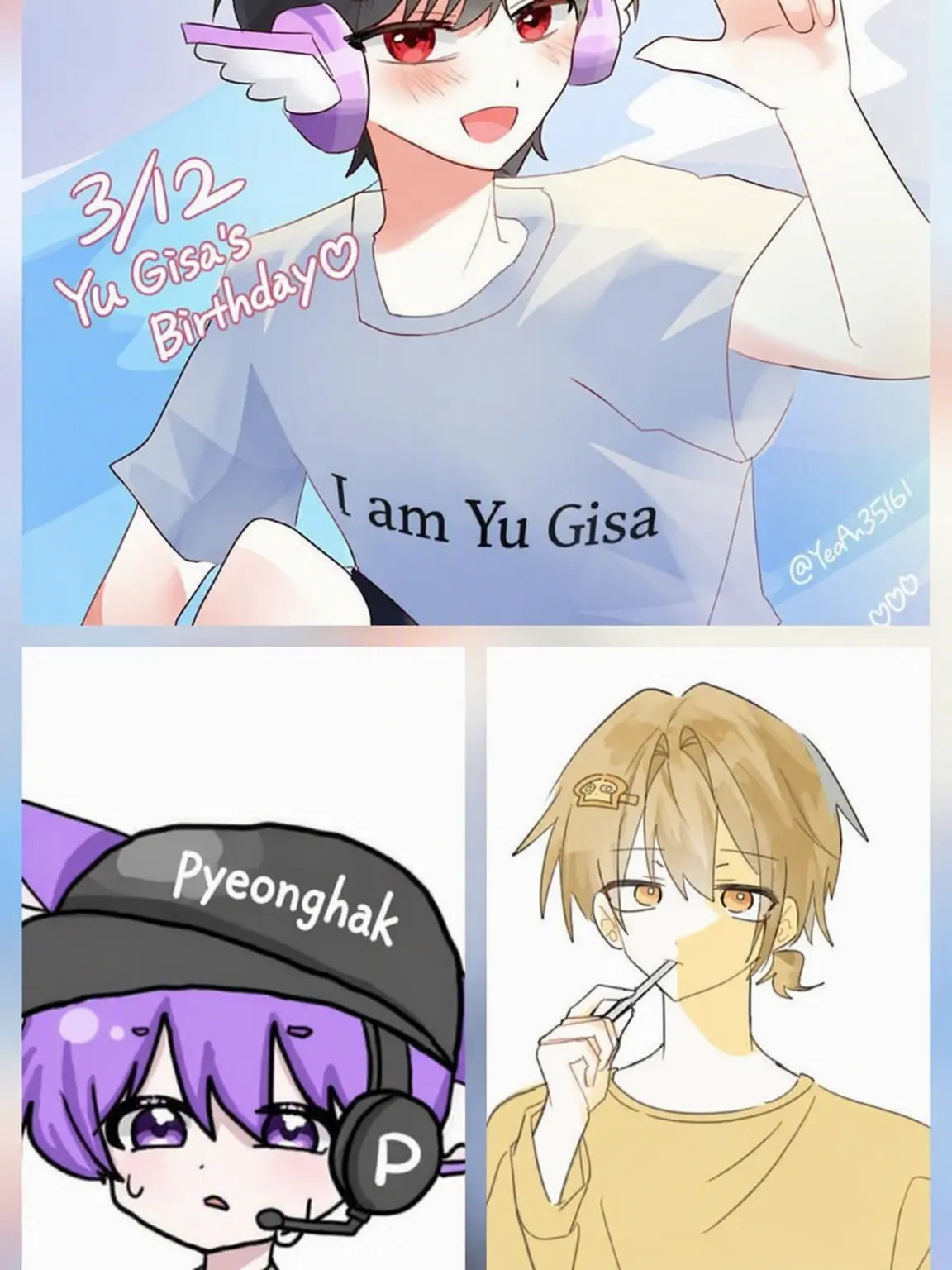 OGSXIEORXL의 The Obist Trio!! ❤️🧡💜