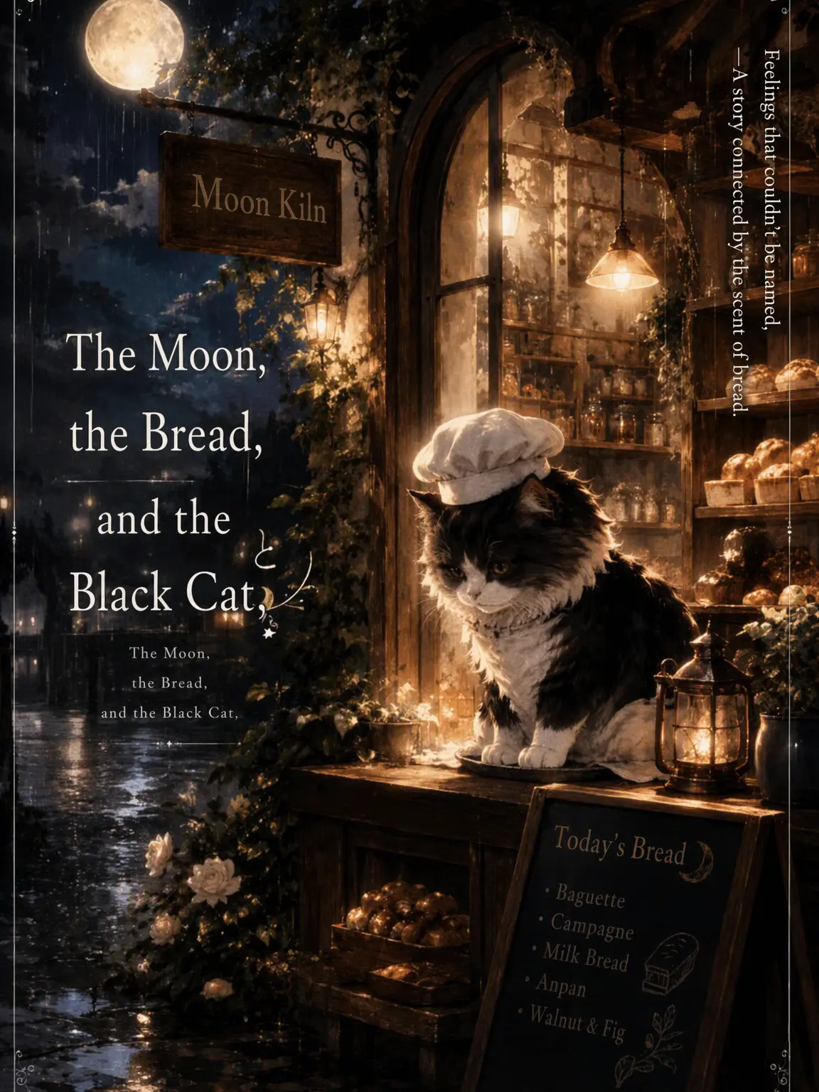 VoicedReef1307의 Moon, Bread, and Black Cat