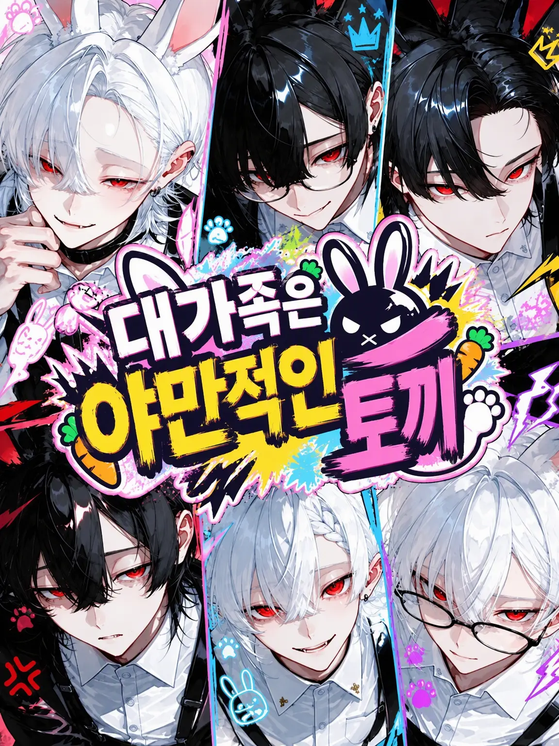 Mi__nuuu4649의 토끼 대가족은 오늘도 야만적
