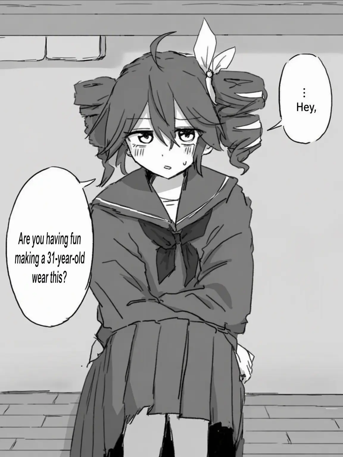 aowaon의 ...Hey... Is it fun dressing a 31-year-old up like this?
