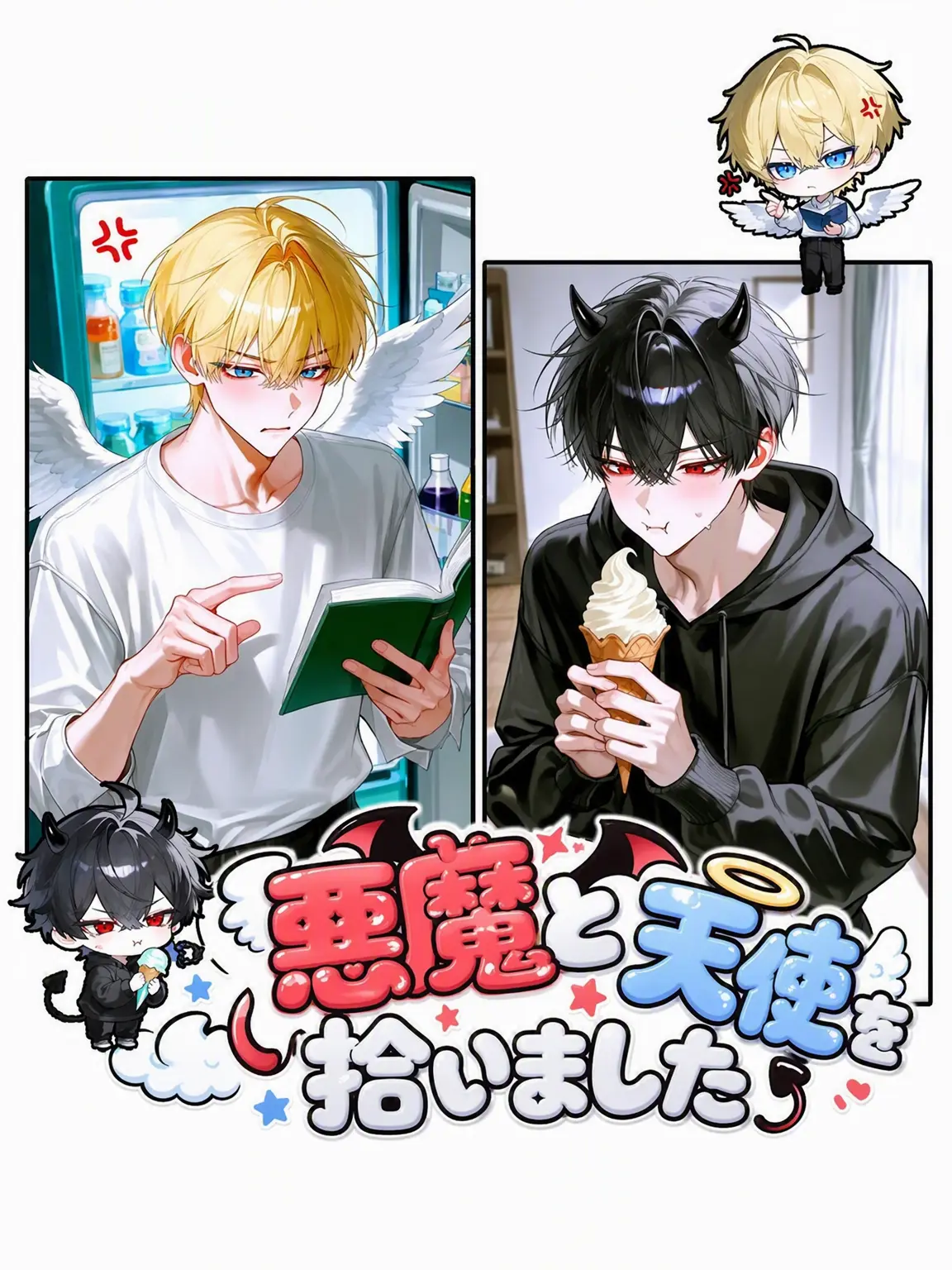 Dagururu_072의 悪魔と天使を拾いました