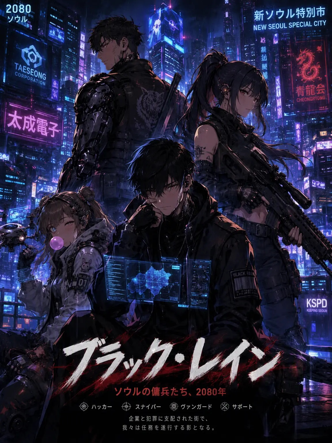 Chickenayuqi의 「ネオン・ディストリクト」 - ブラックレイン