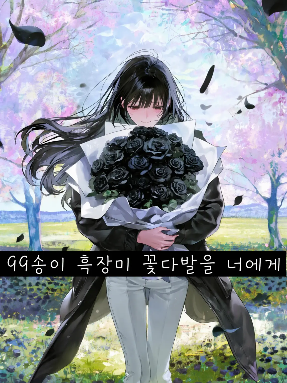 mirror.like의 99송이 흑장미 꽃다발을 당신에게