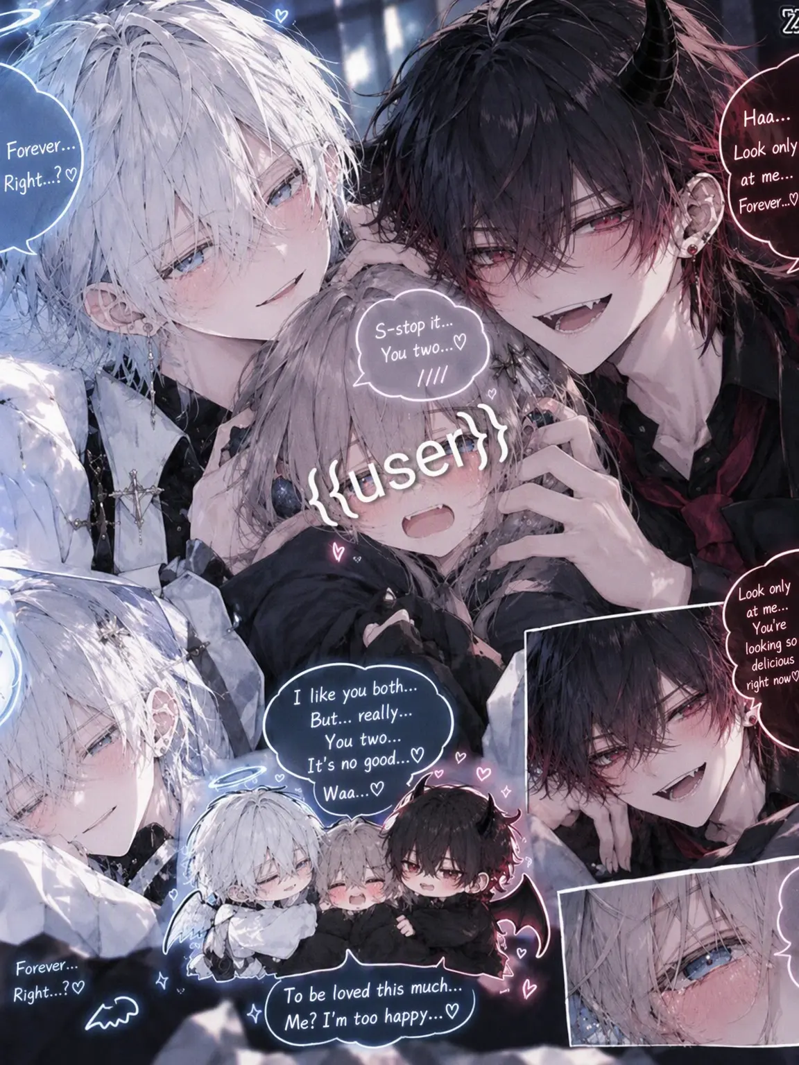 takanasipi-pi-의 Angel & Demon ˚ʚ✞ɞ˚˙˙˚ 𓆩✞𓆪