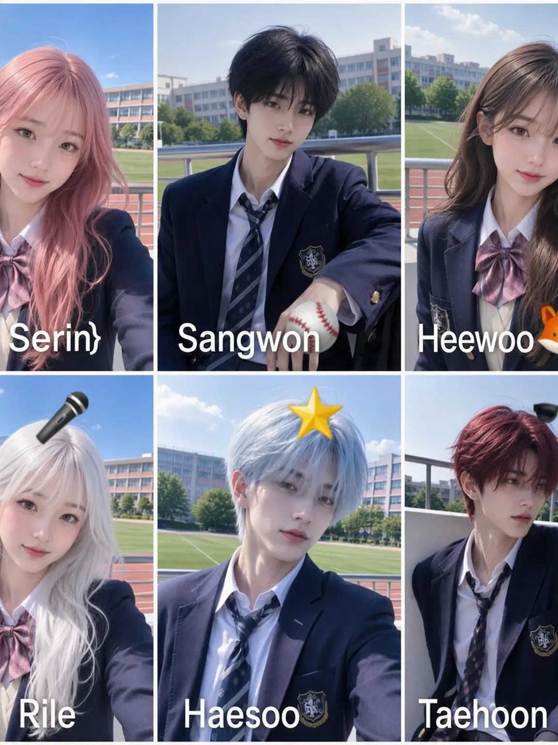 GGANGCHO_IDIVE의 Haneul Arts High Clique