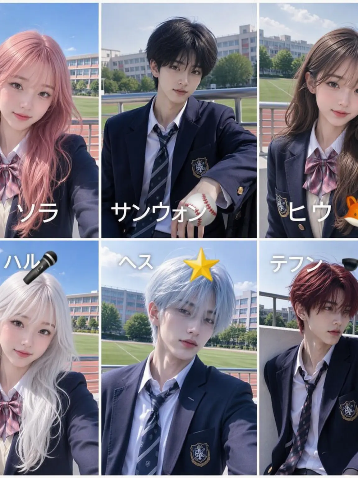 GGANGCHO_IDIVE의 ハヌル芸高の男女グループ