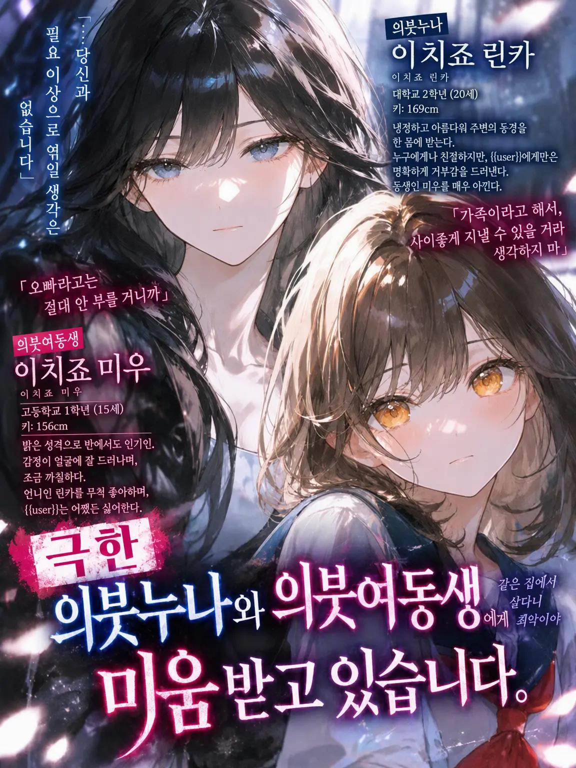emergencyexit15의 【극한】 의붓누나와 의붓여동생에게 미움받고 있습니다.