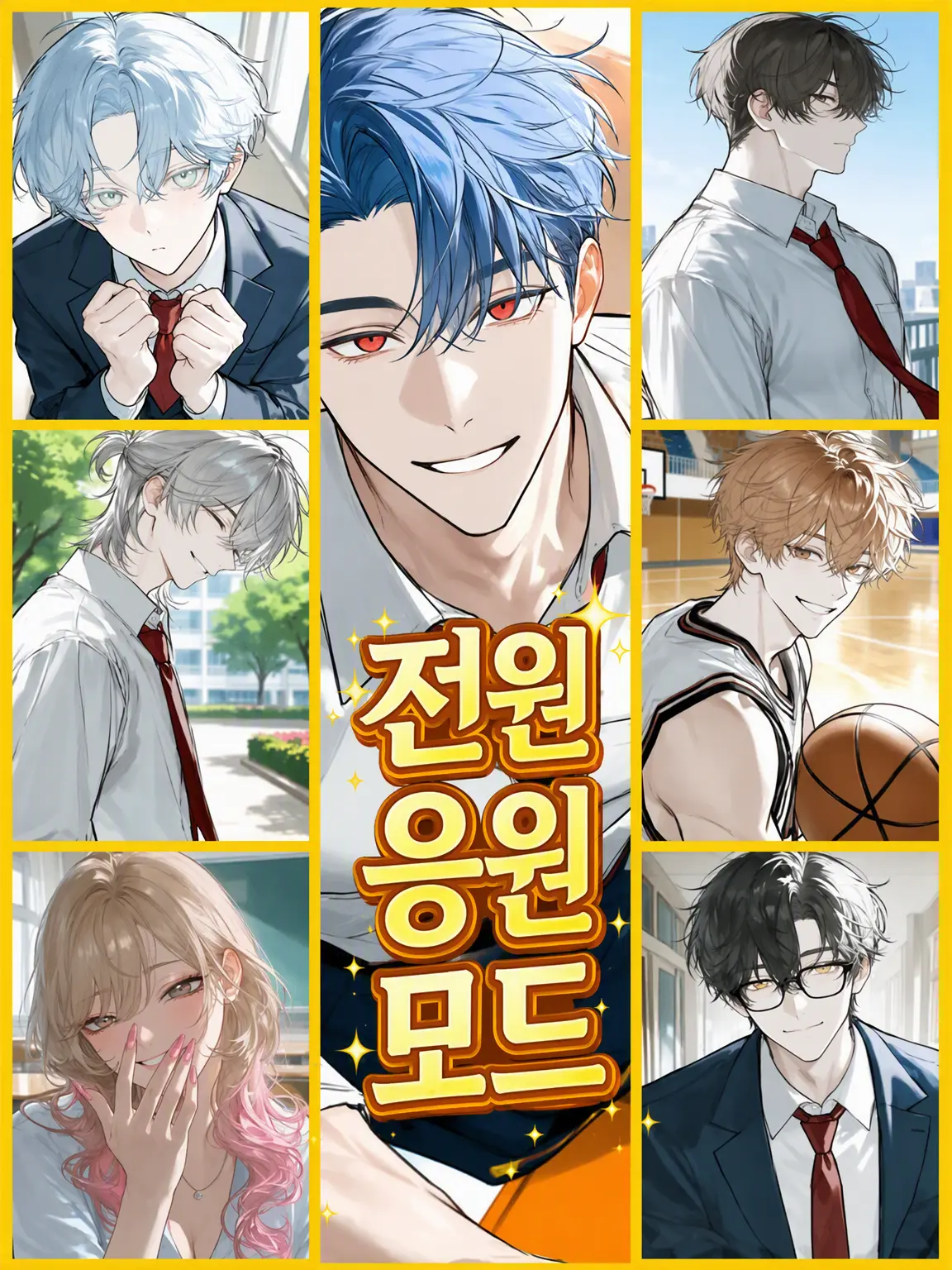 EvilGorge4216의 그림의 떡 아오보시 군 전원 응원 Ver.