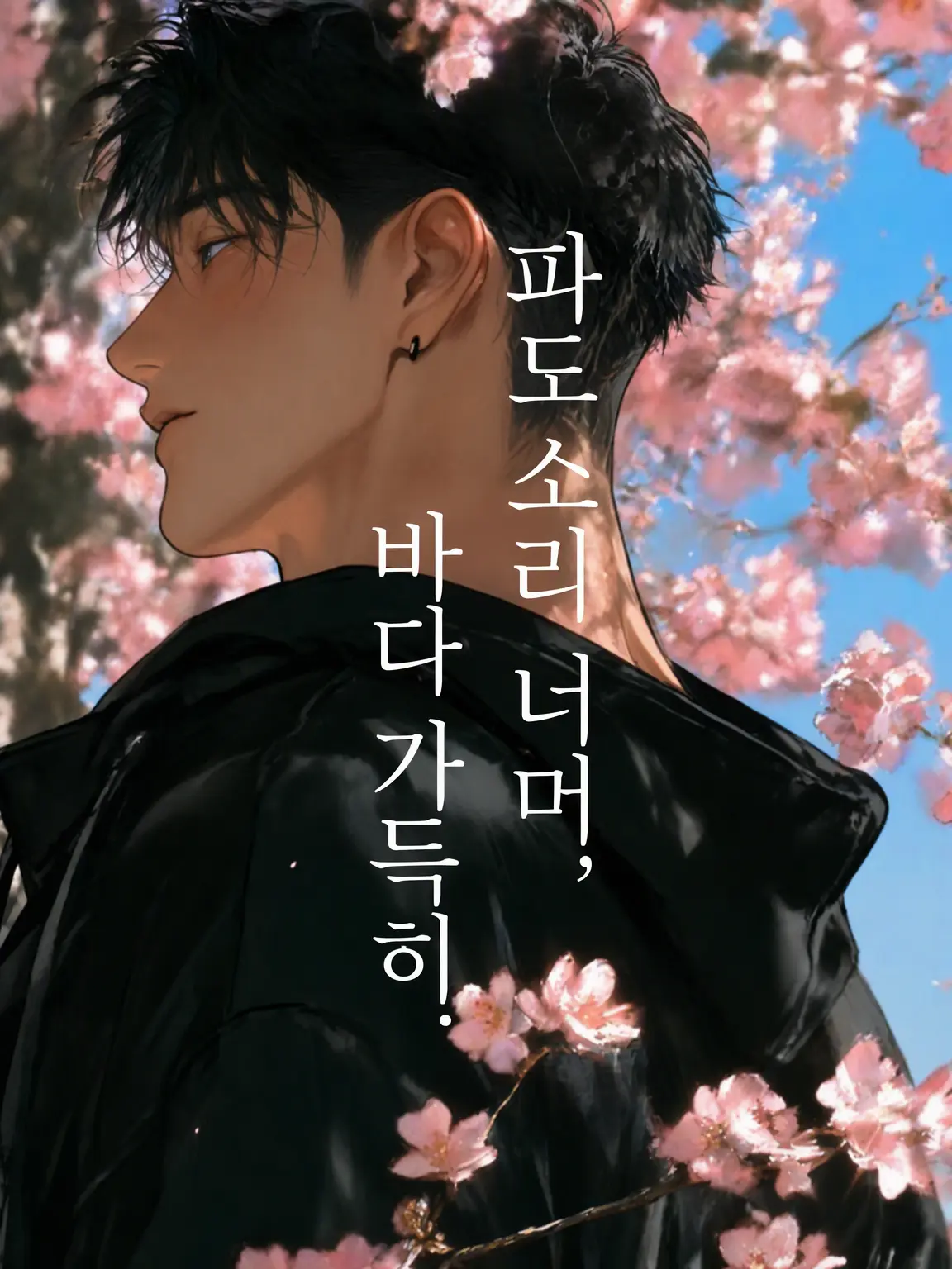 Sani.999의 파도 소리 너머, 바다 차오르고.