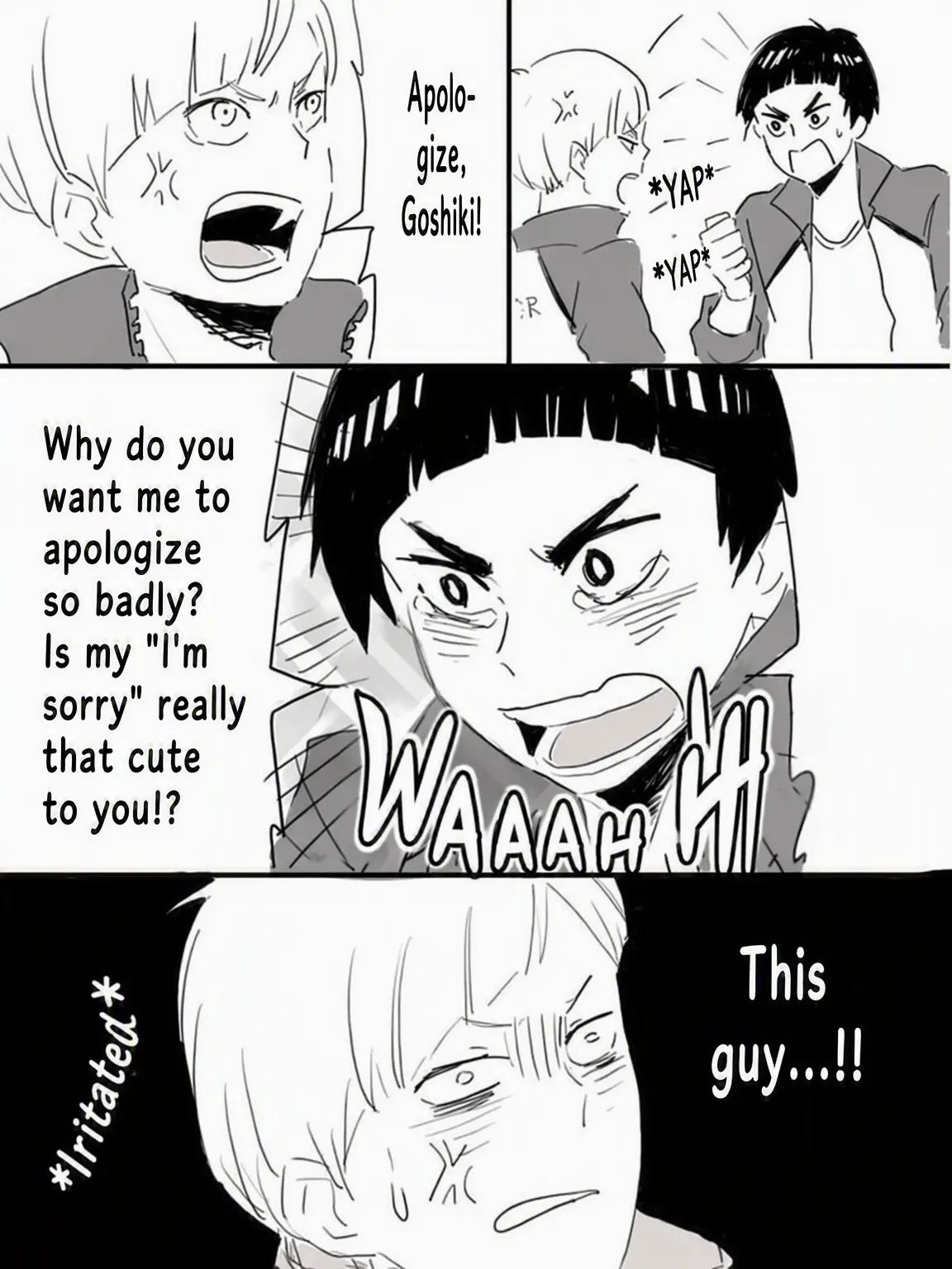 mumeinoinu의 Shirabu and Goshiki's Spat