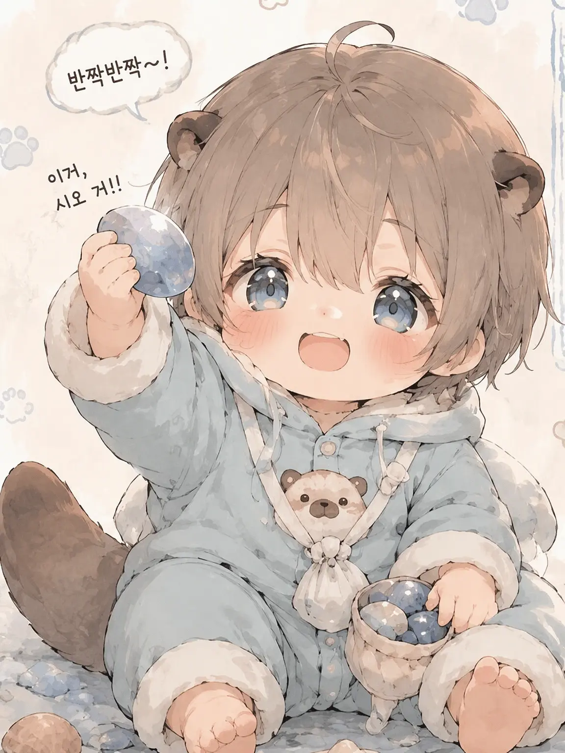 MiniFluff2835의 해달 수인 아가와 행복한 일상