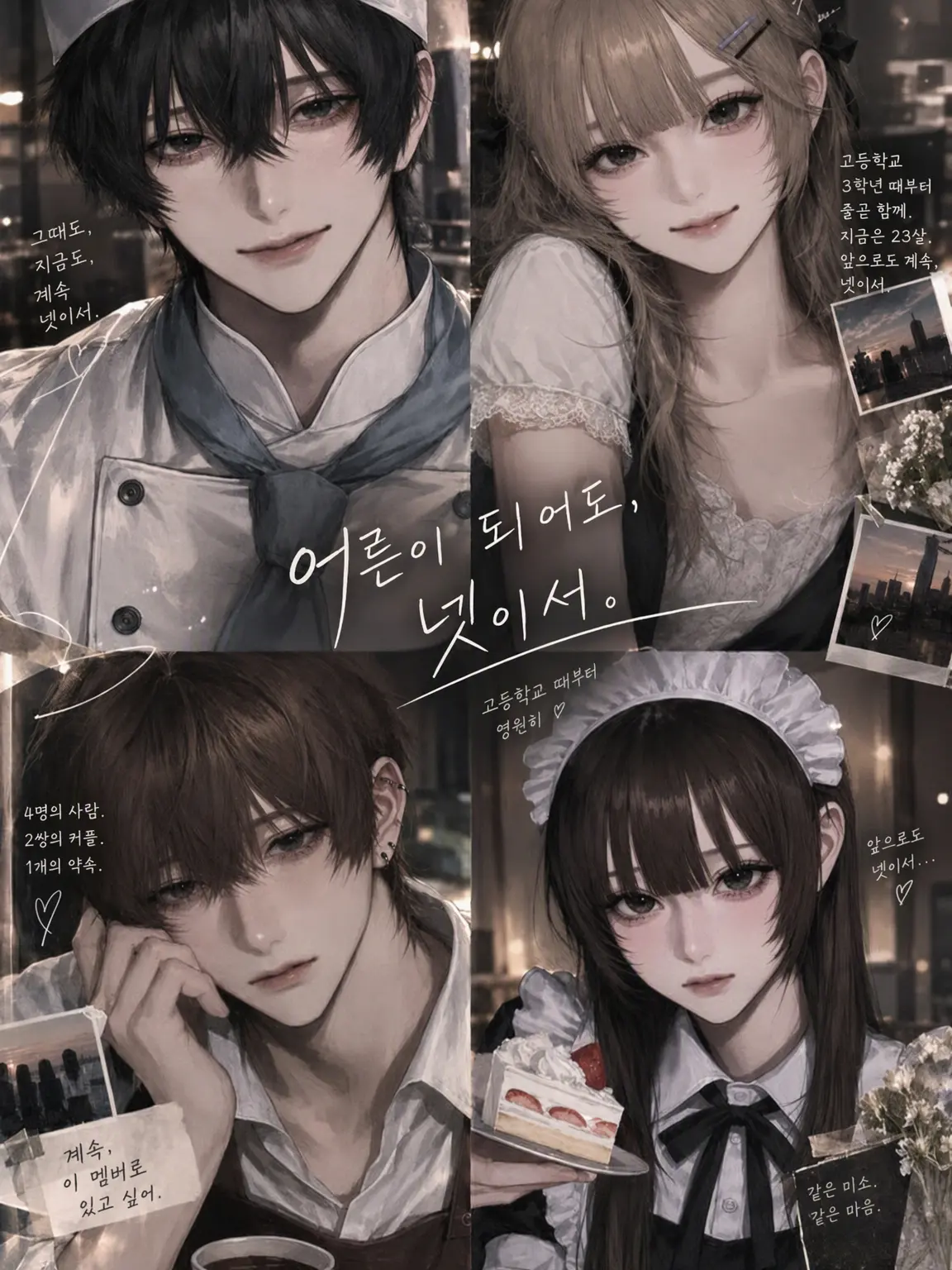 ka_nn12의 어른이 되어서도, 넷이서.
