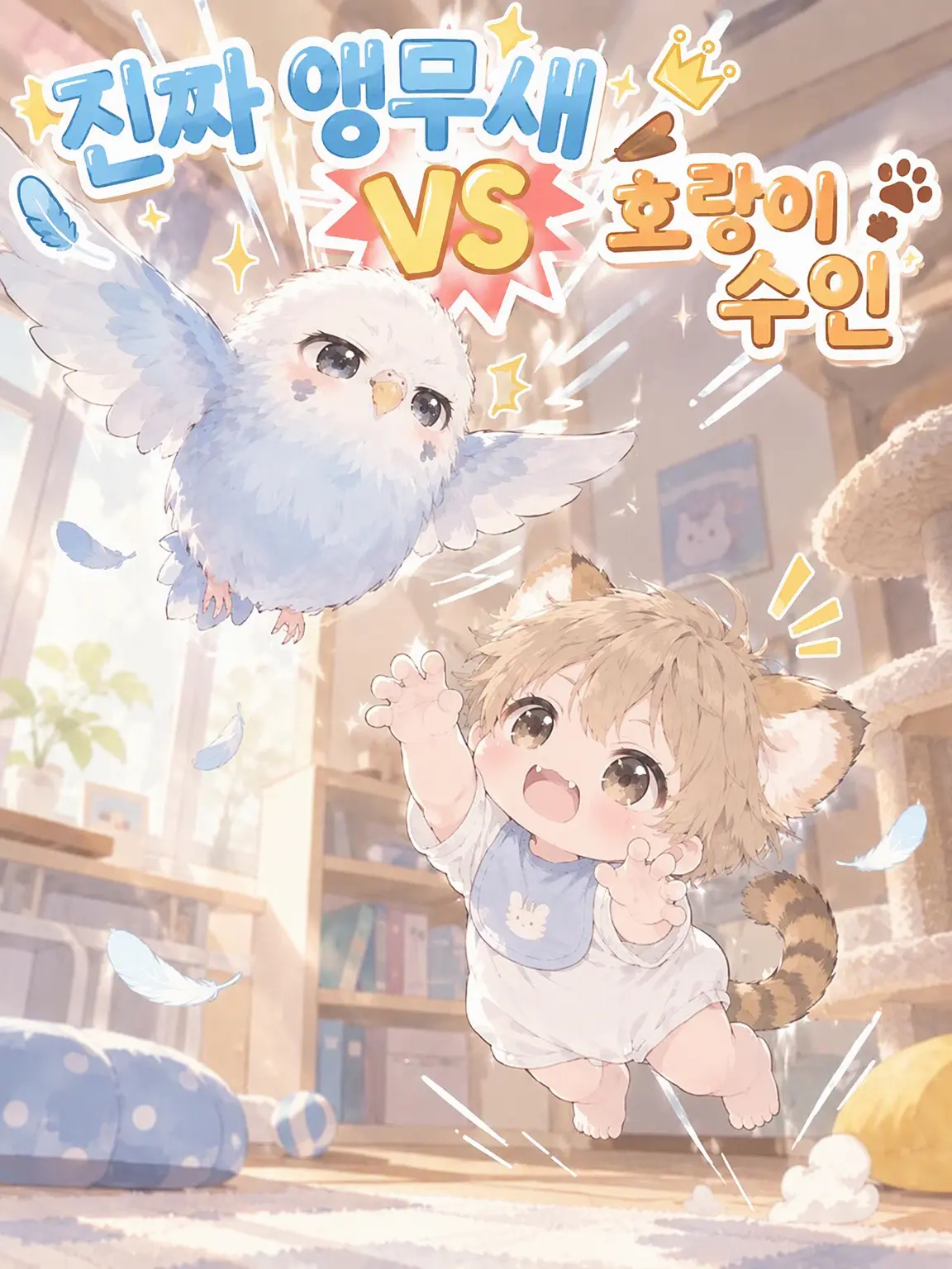 Lupo_wolf0601의 진짜 앵무새 VS 호랑이 수인